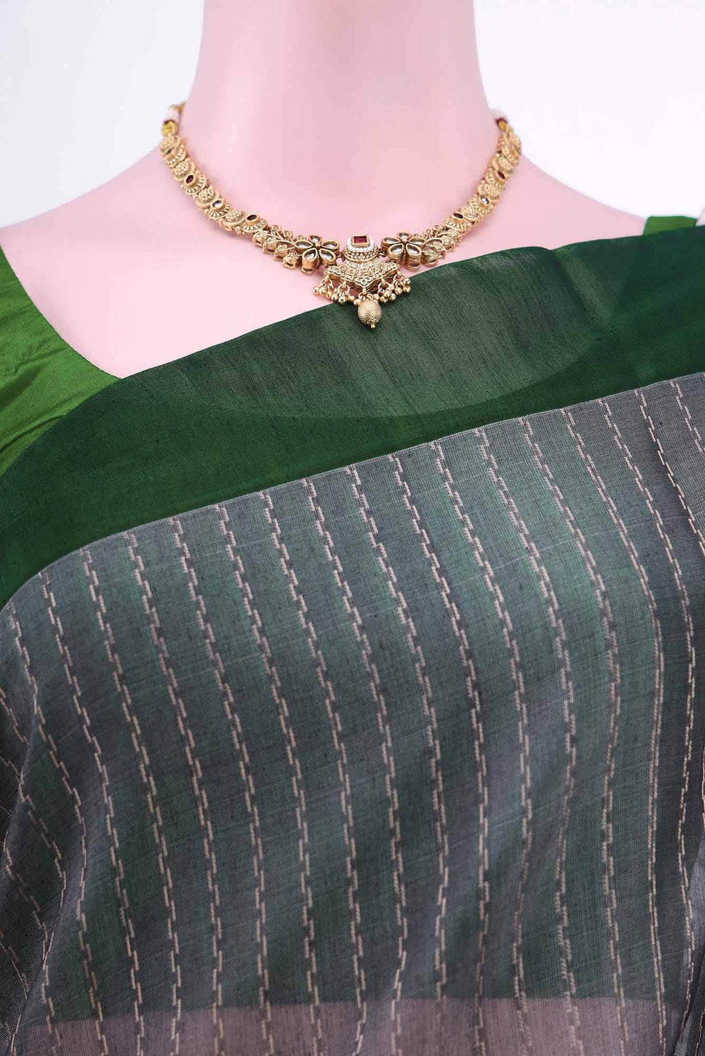 Grey Kota Cotton Saree