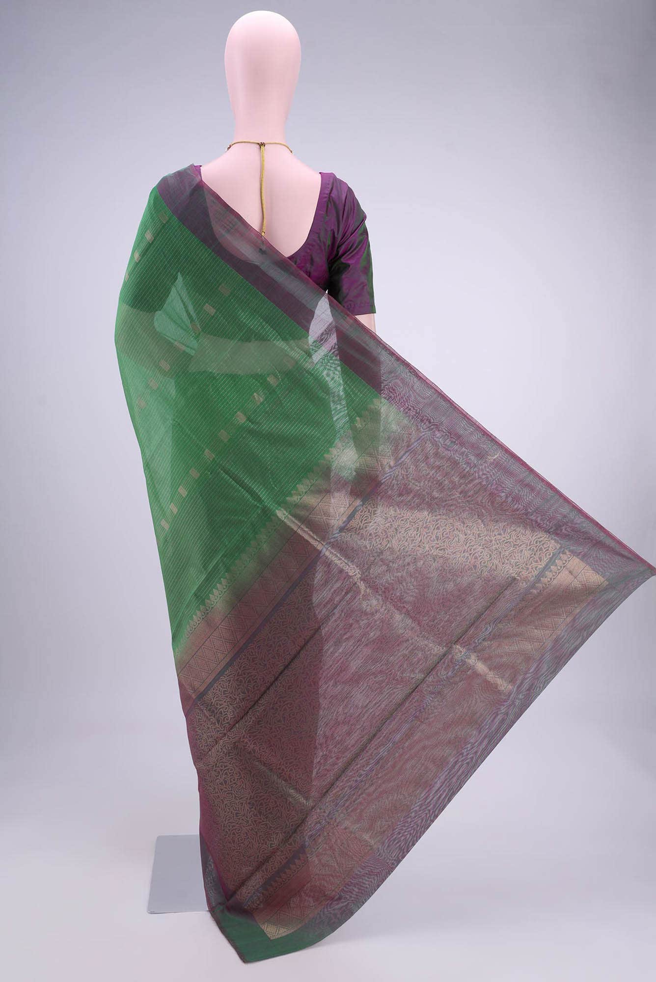 Light Green Kota Cotton Saree