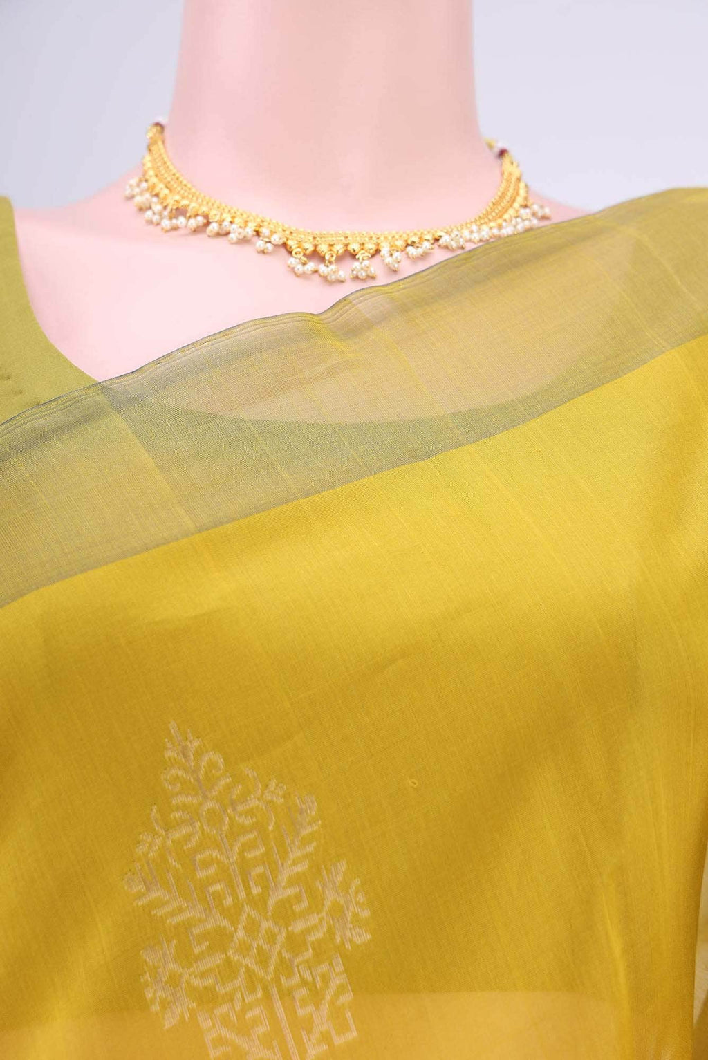 Mehandi Green Kota Cotton Saree