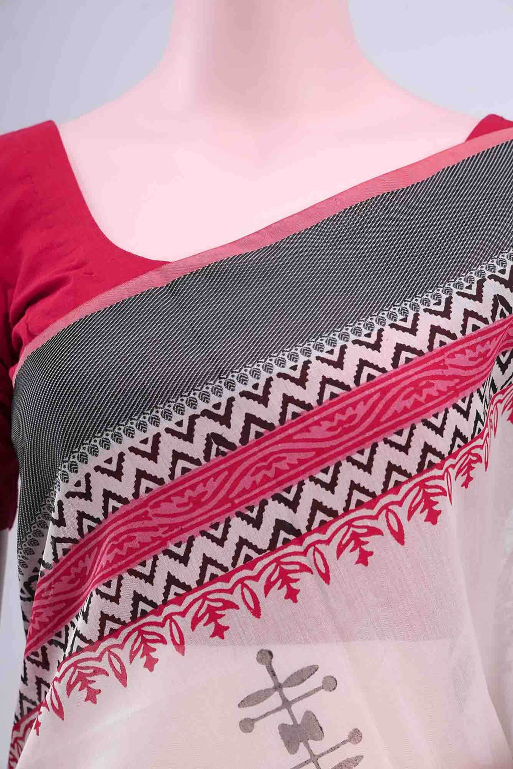 Beige Kota Cotton Saree