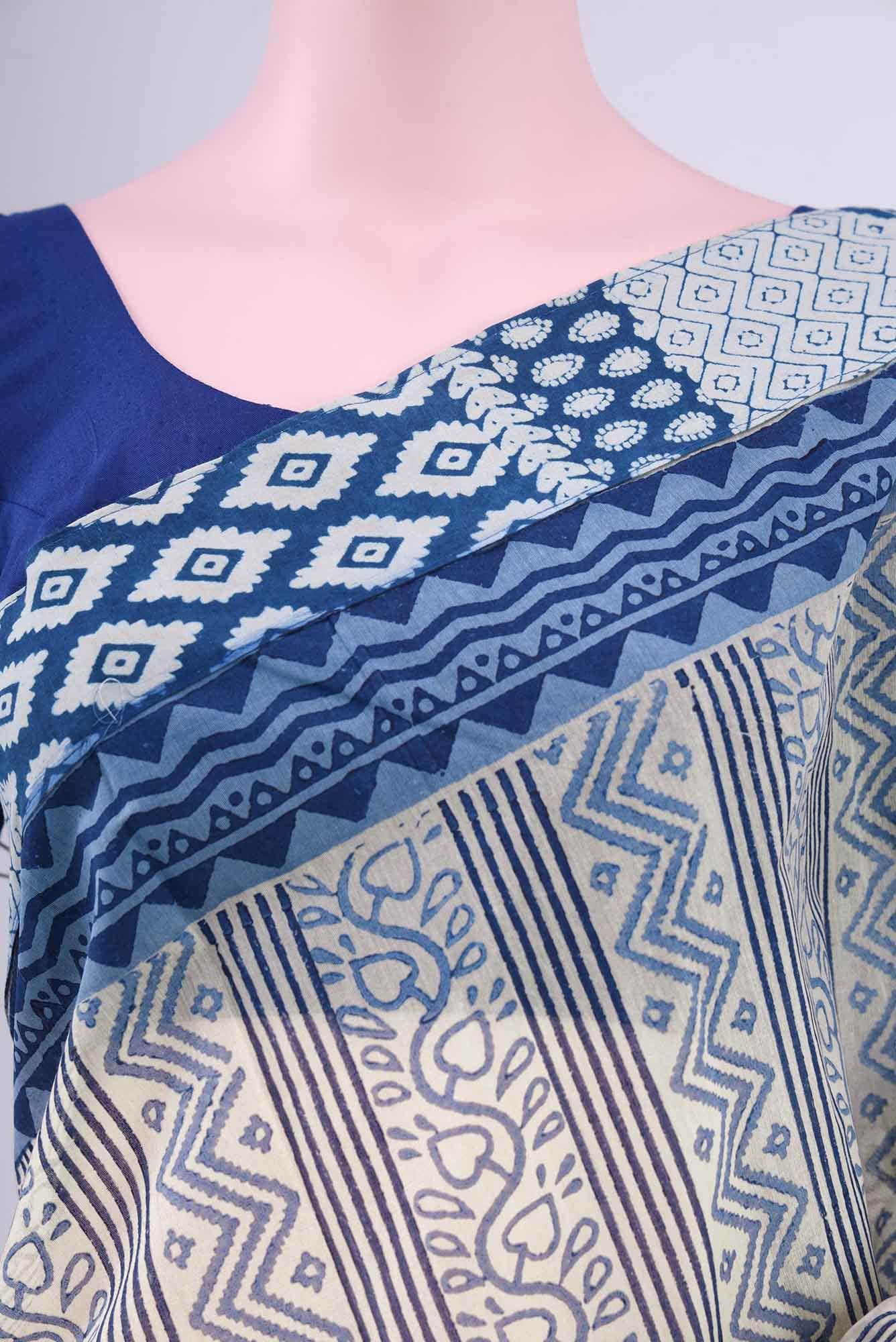 Beige Kota Cotton Saree