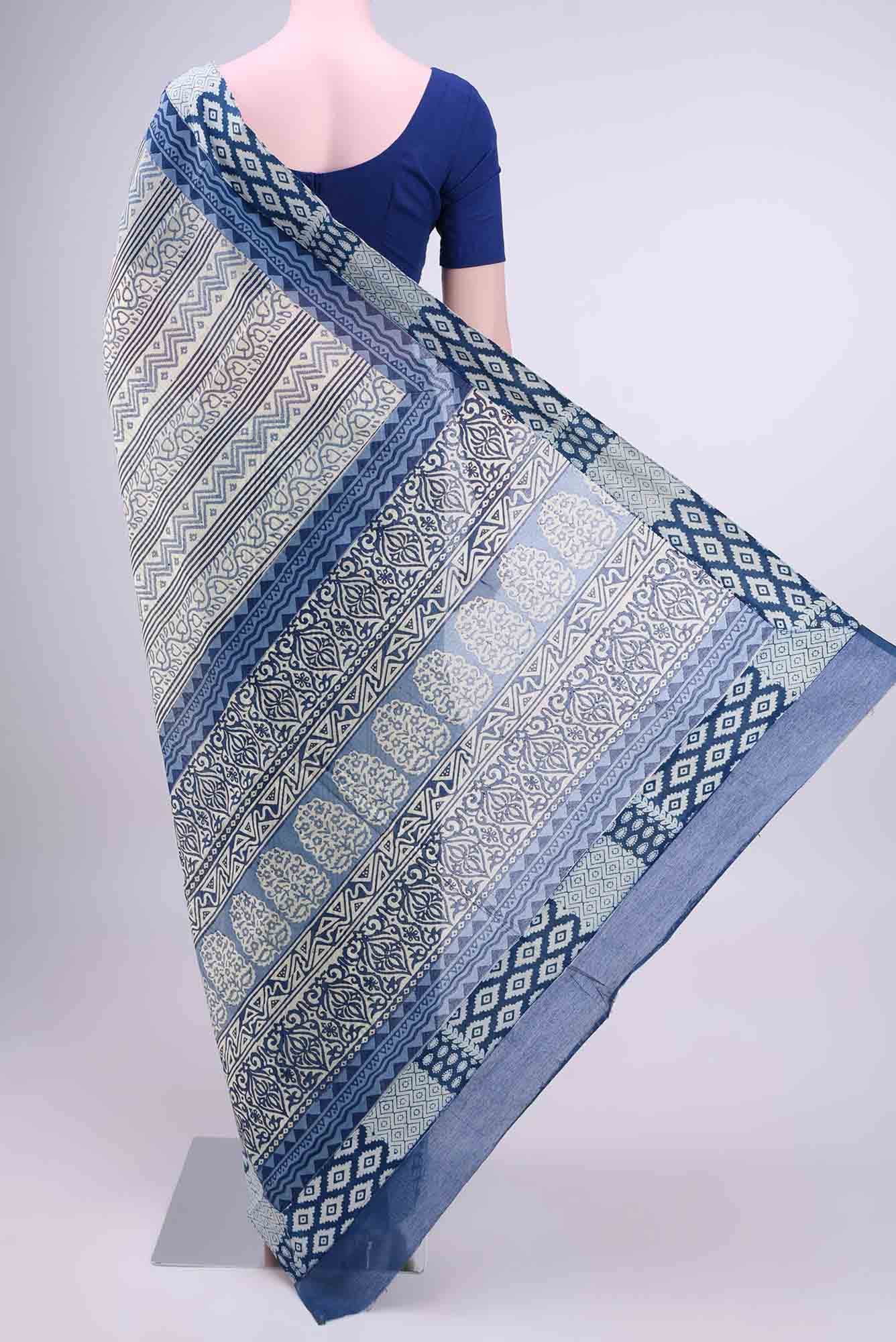 Beige Kota Cotton Saree