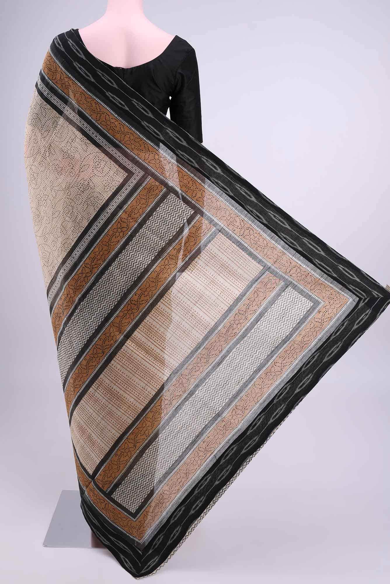 Beige Kota Cotton Saree