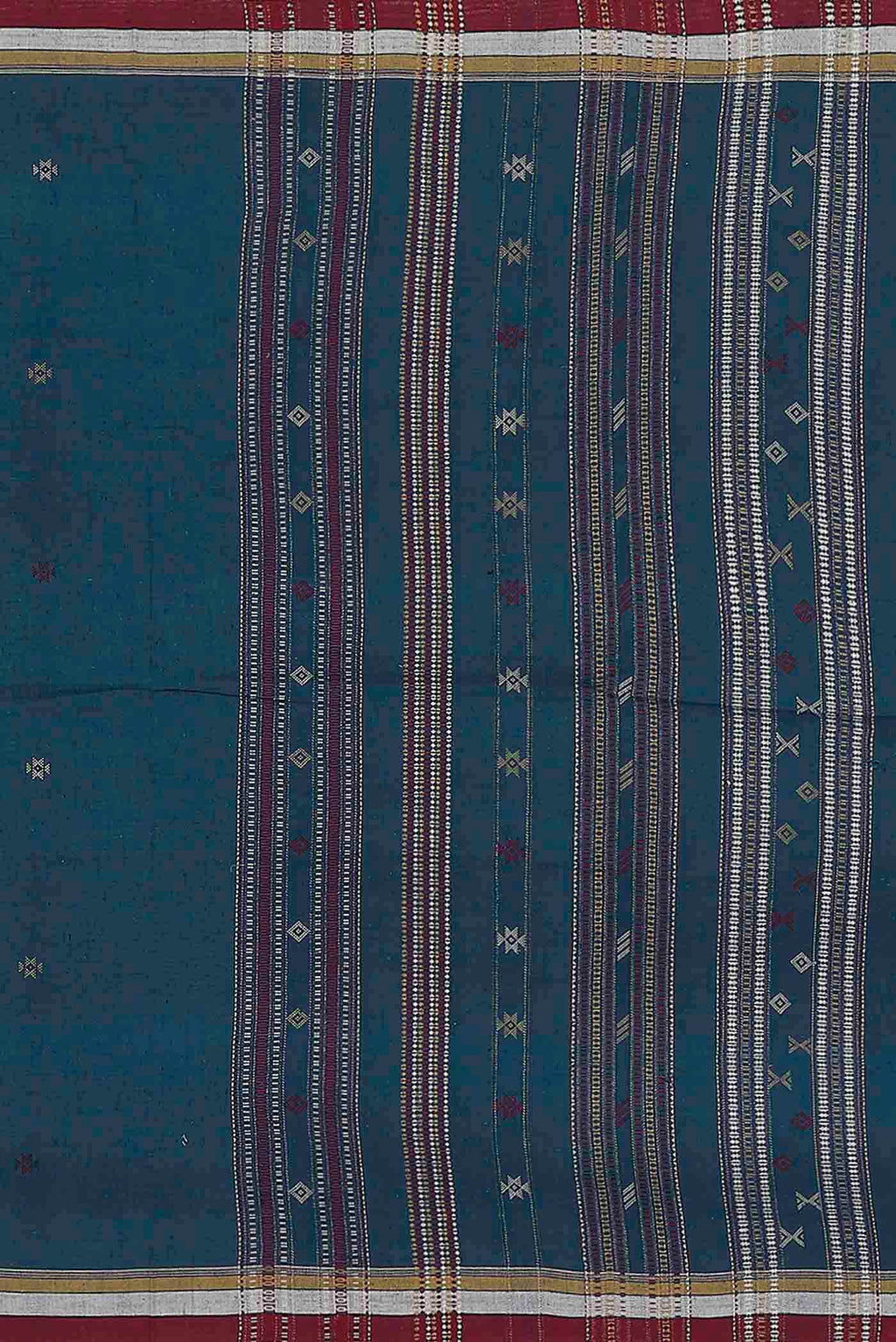 Blue Handloom Cotton Saree