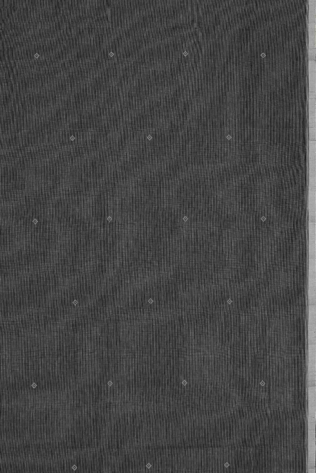 Black Handloom Cotton Saree