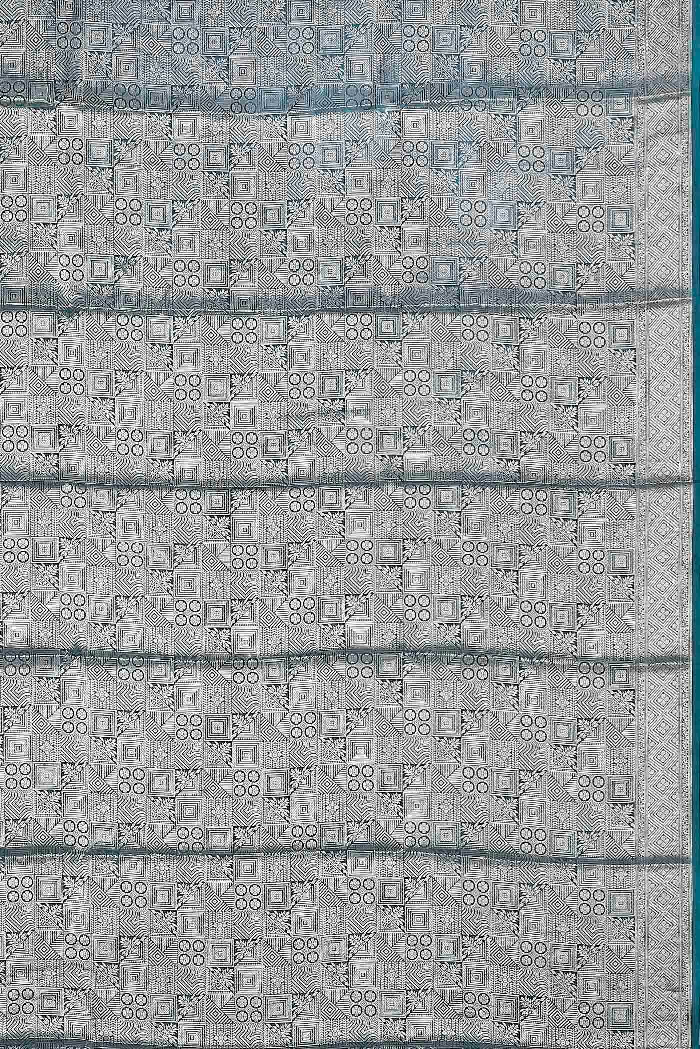 Blue Banarasi Silk Saree