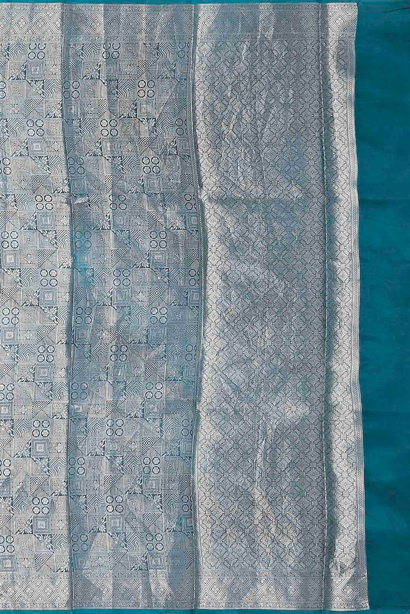 Blue Banarasi Silk Saree