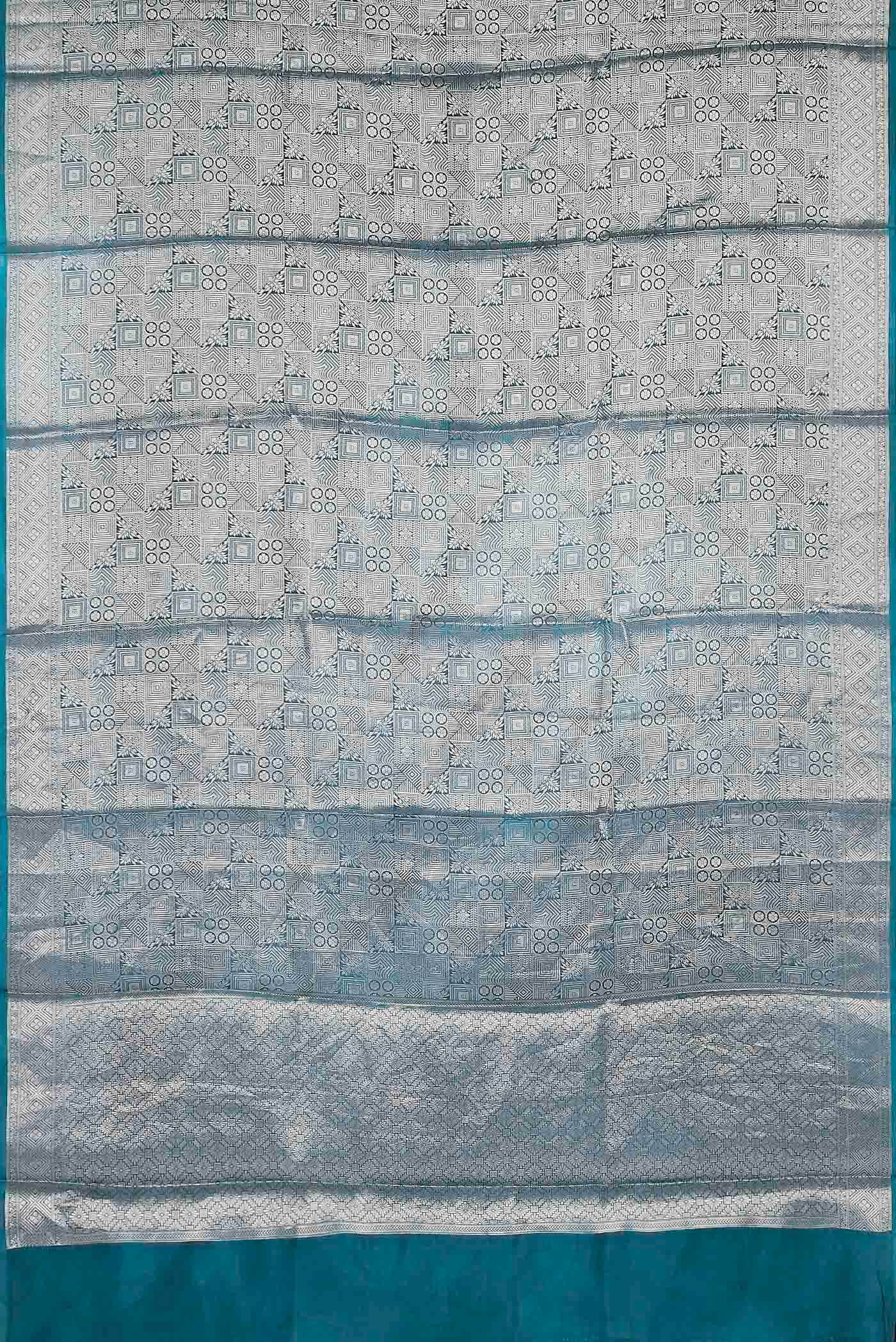 Blue Banarasi Silk Saree