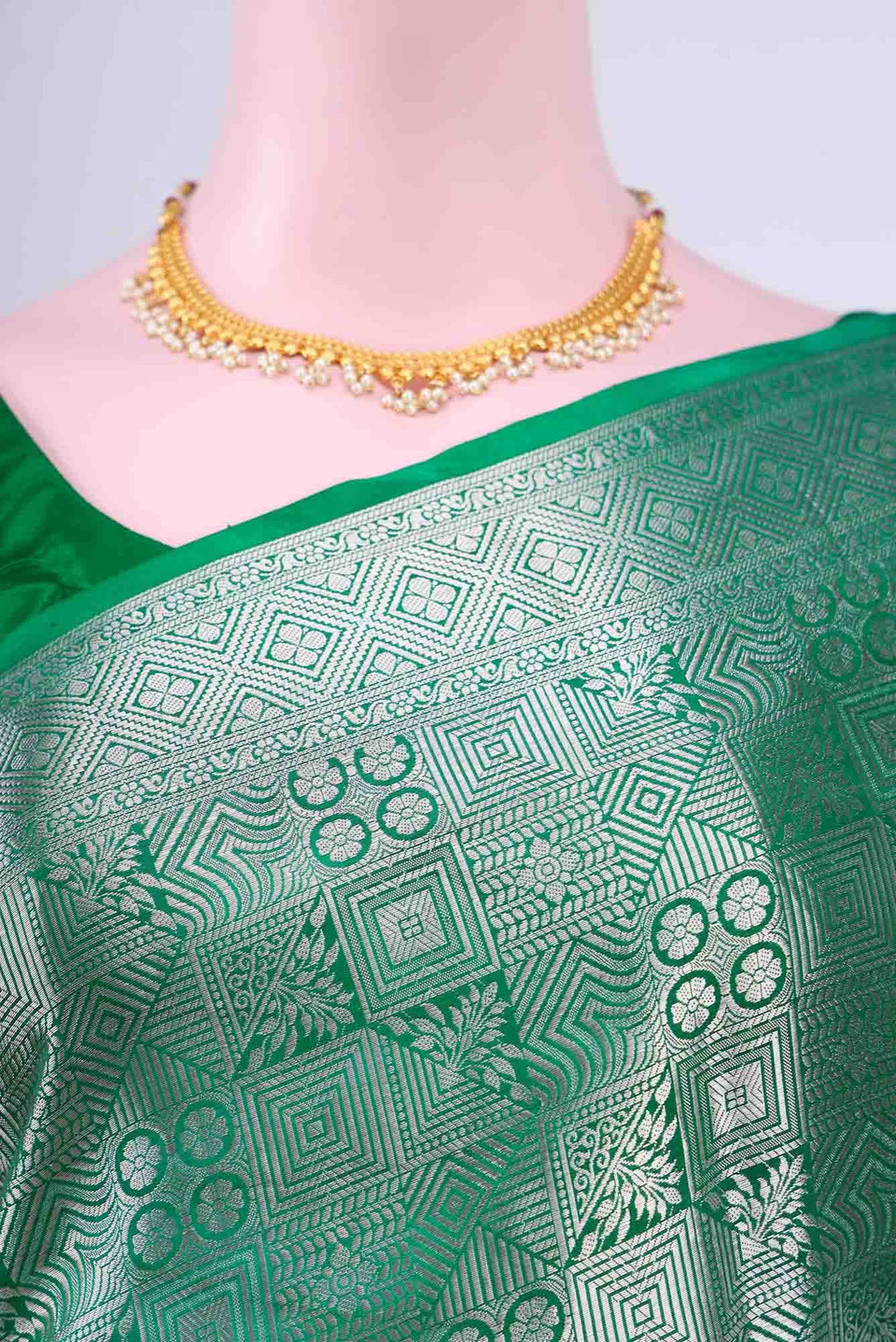 Green Banarasi Silk Saree