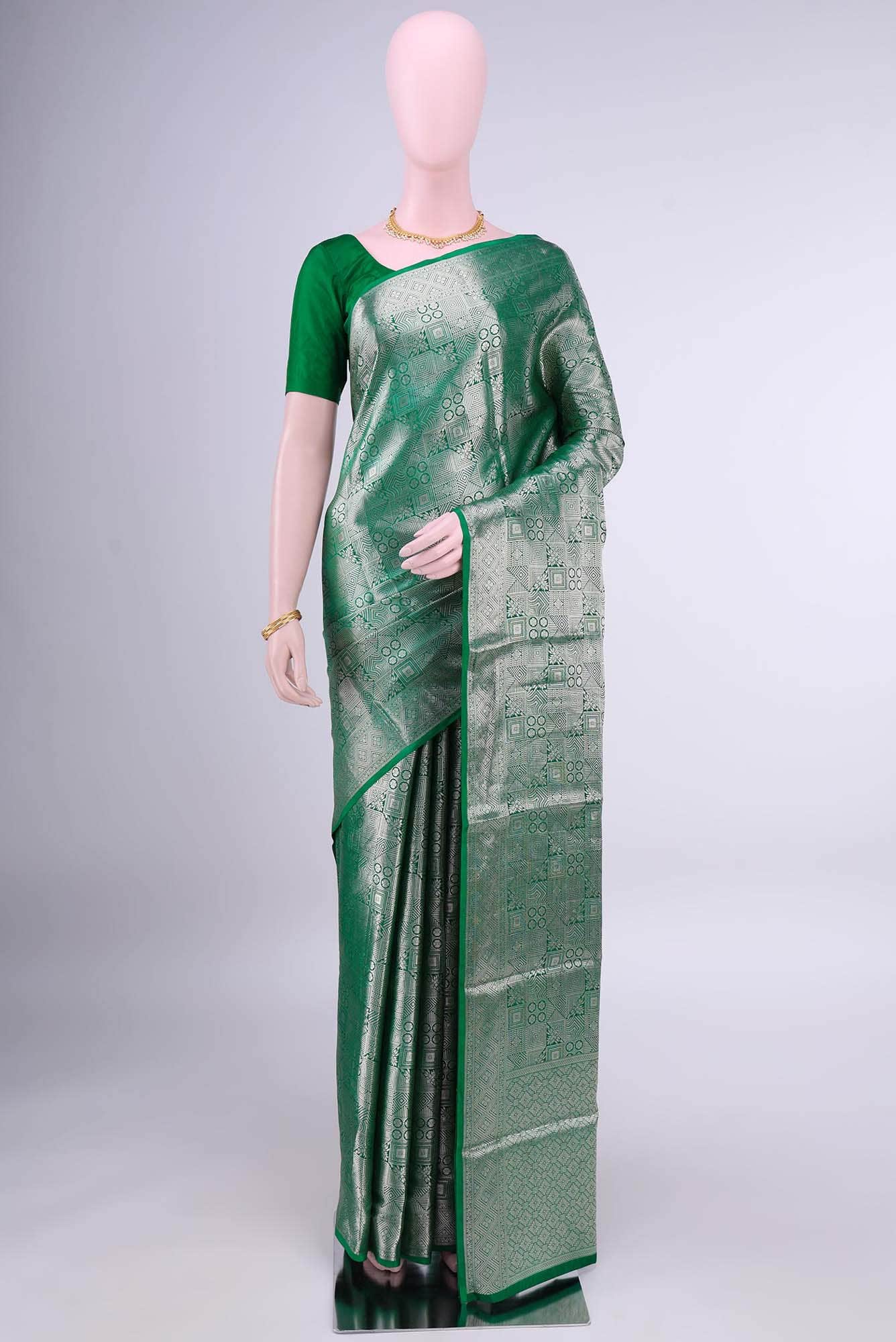 Green Banarasi Silk Saree
