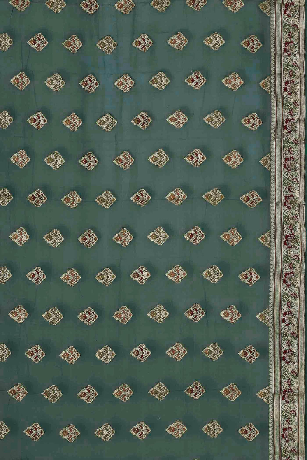 Green Banarasi Georgette Saree