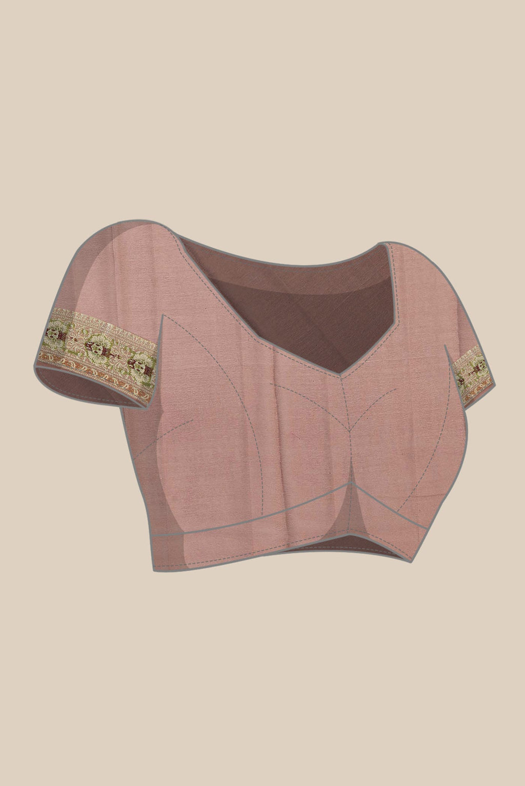 Brown Banarasi Georgette Saree