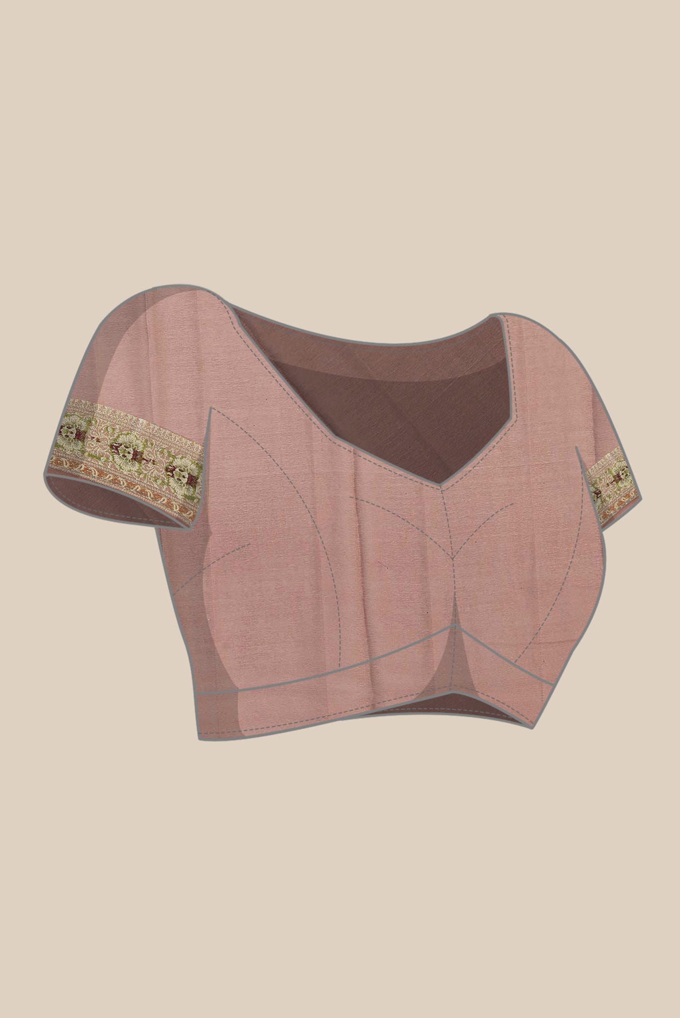 Brown Banarasi Georgette Saree