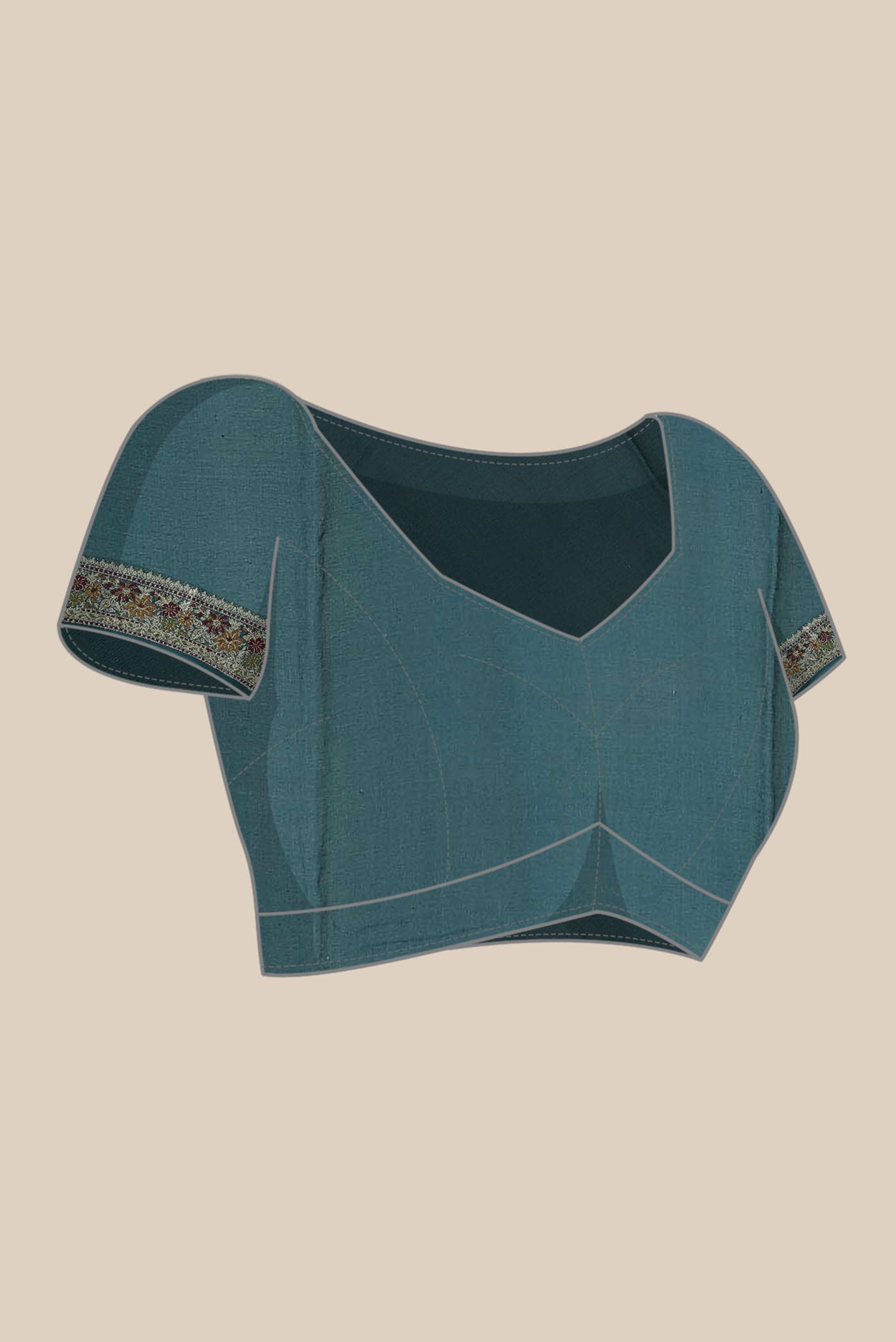 Blue Banarasi Georgette Saree