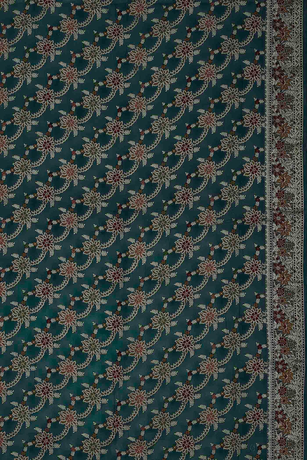 Blue Banarasi Georgette Saree