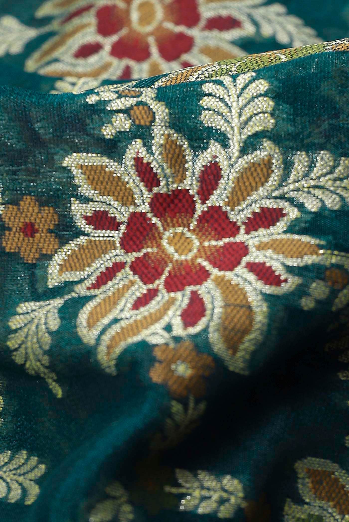 Blue Banarasi Georgette Saree