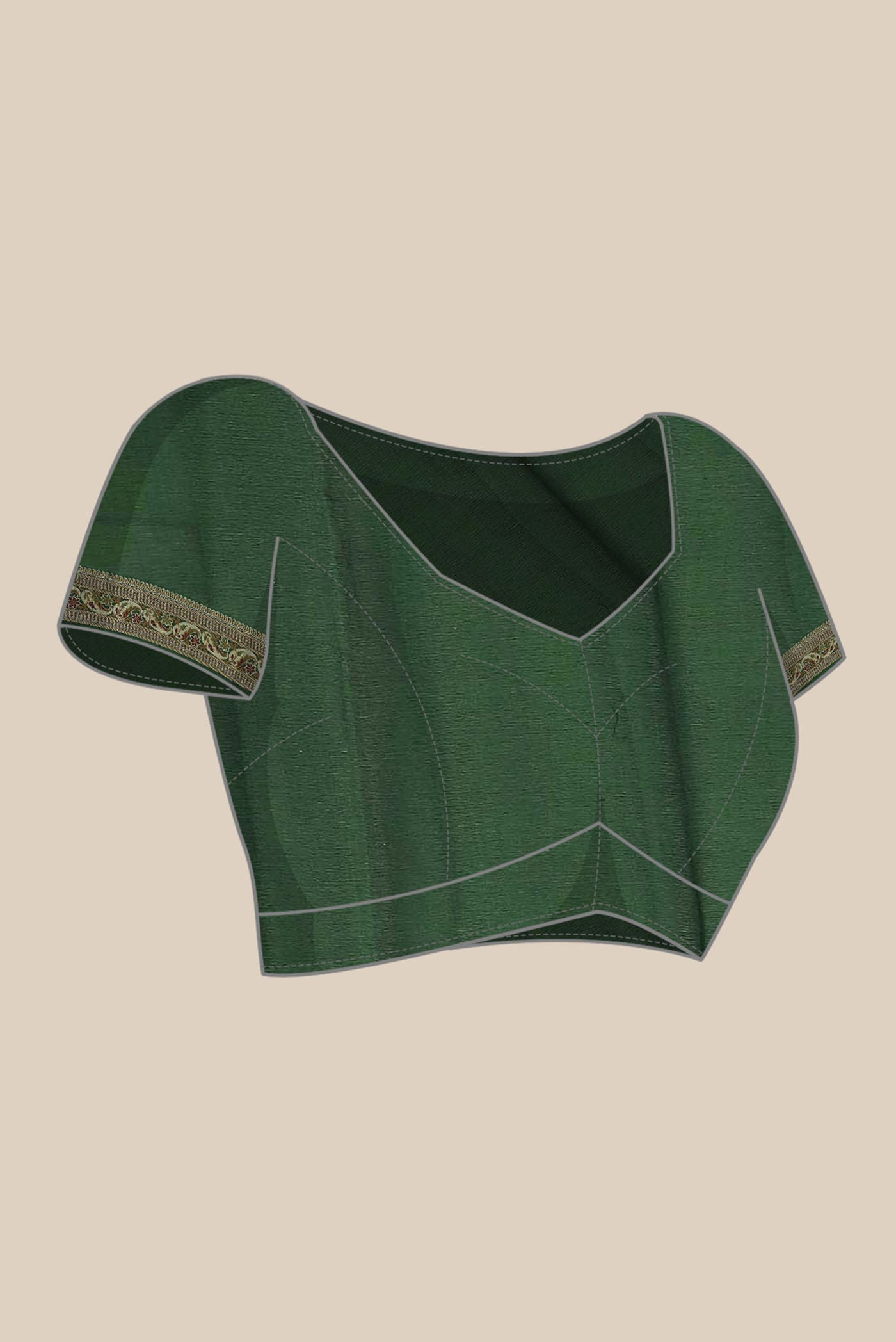 Green Banarasi Georgette Saree