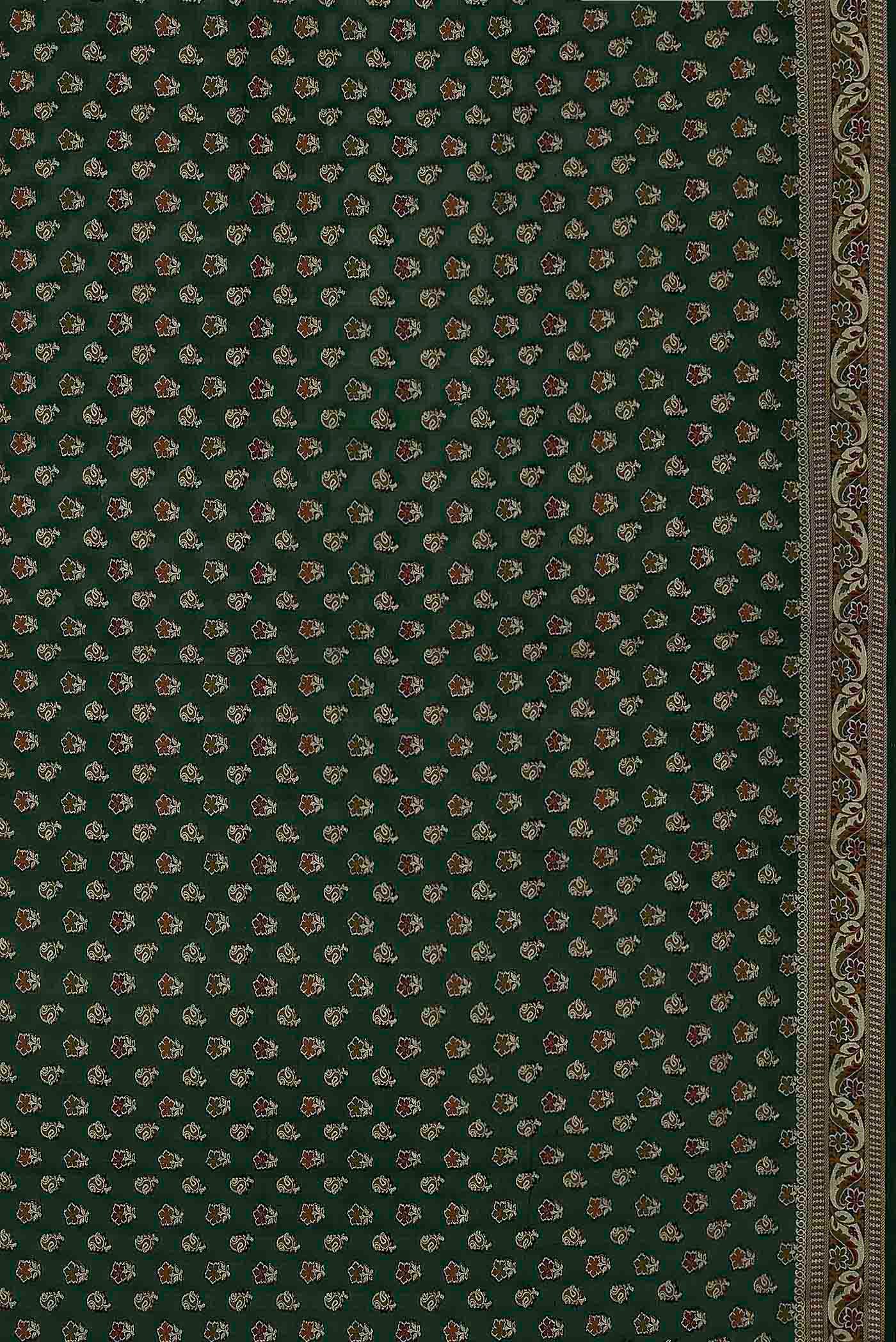 Green Banarasi Georgette Saree