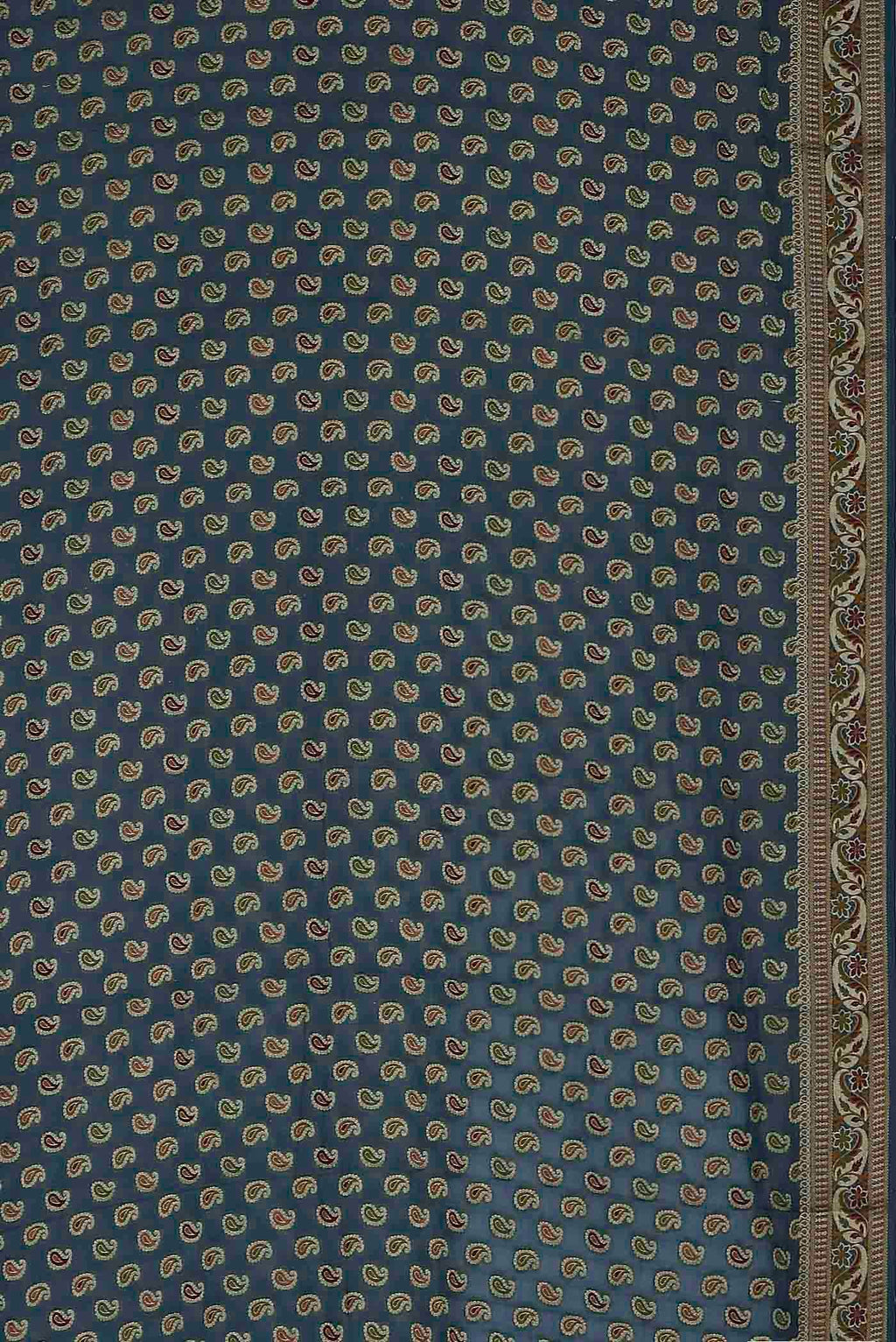 Blue Banarasi Georgette Saree