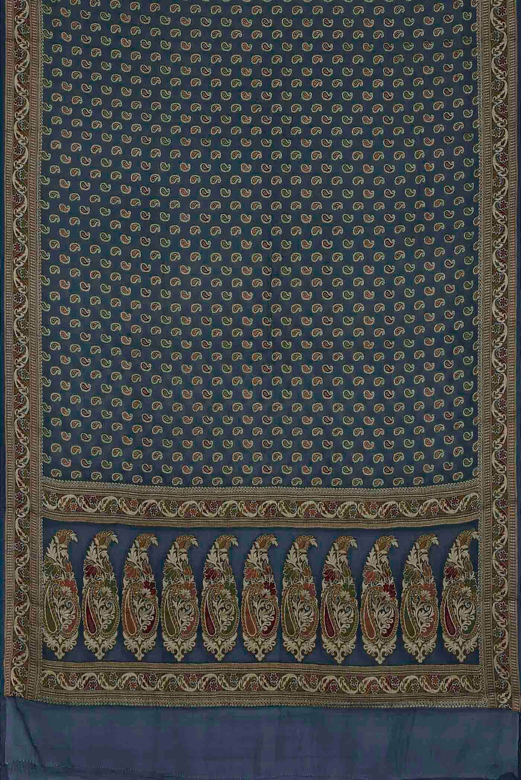Blue Banarasi Georgette Saree