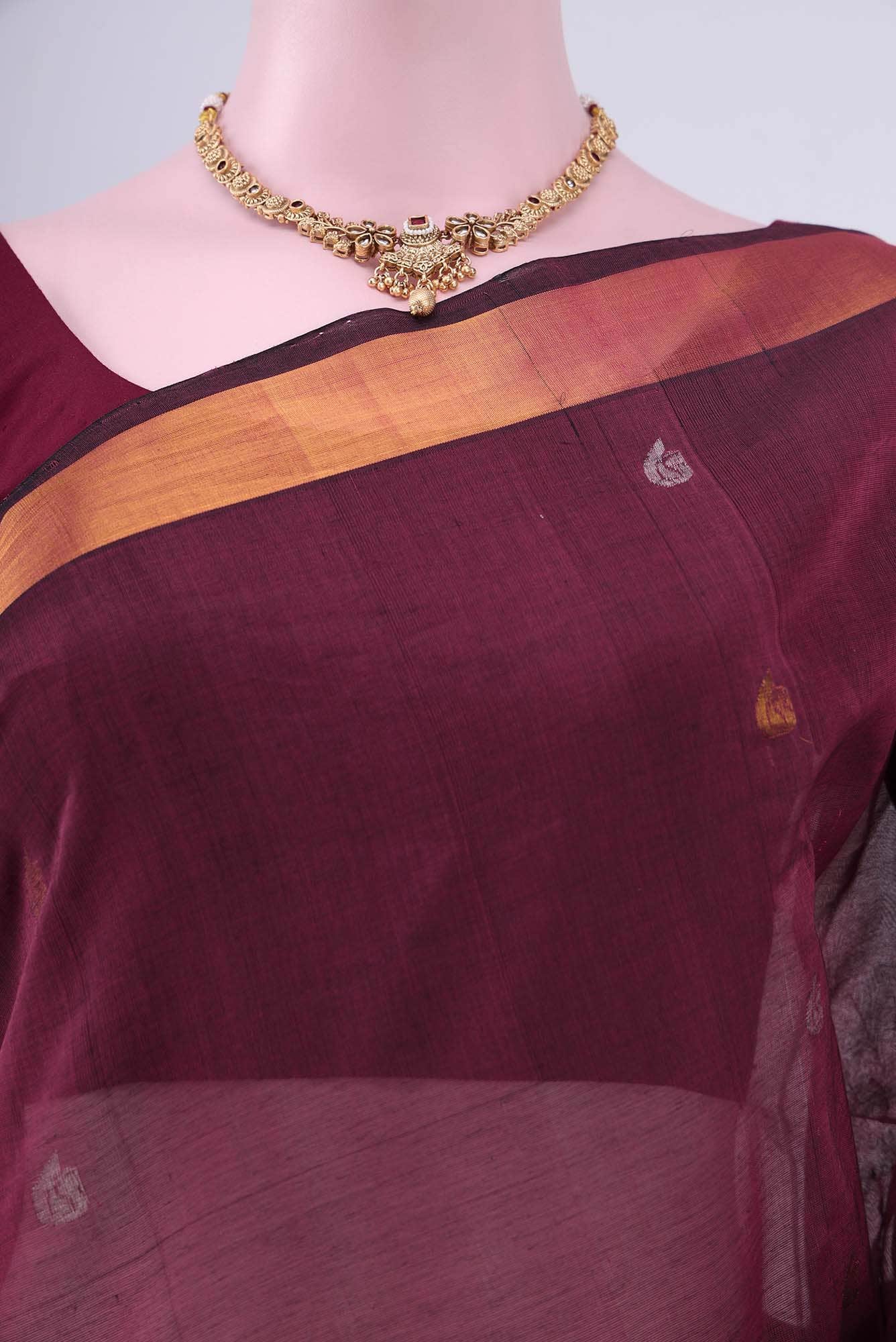 Maroon Uppada Silk Saree