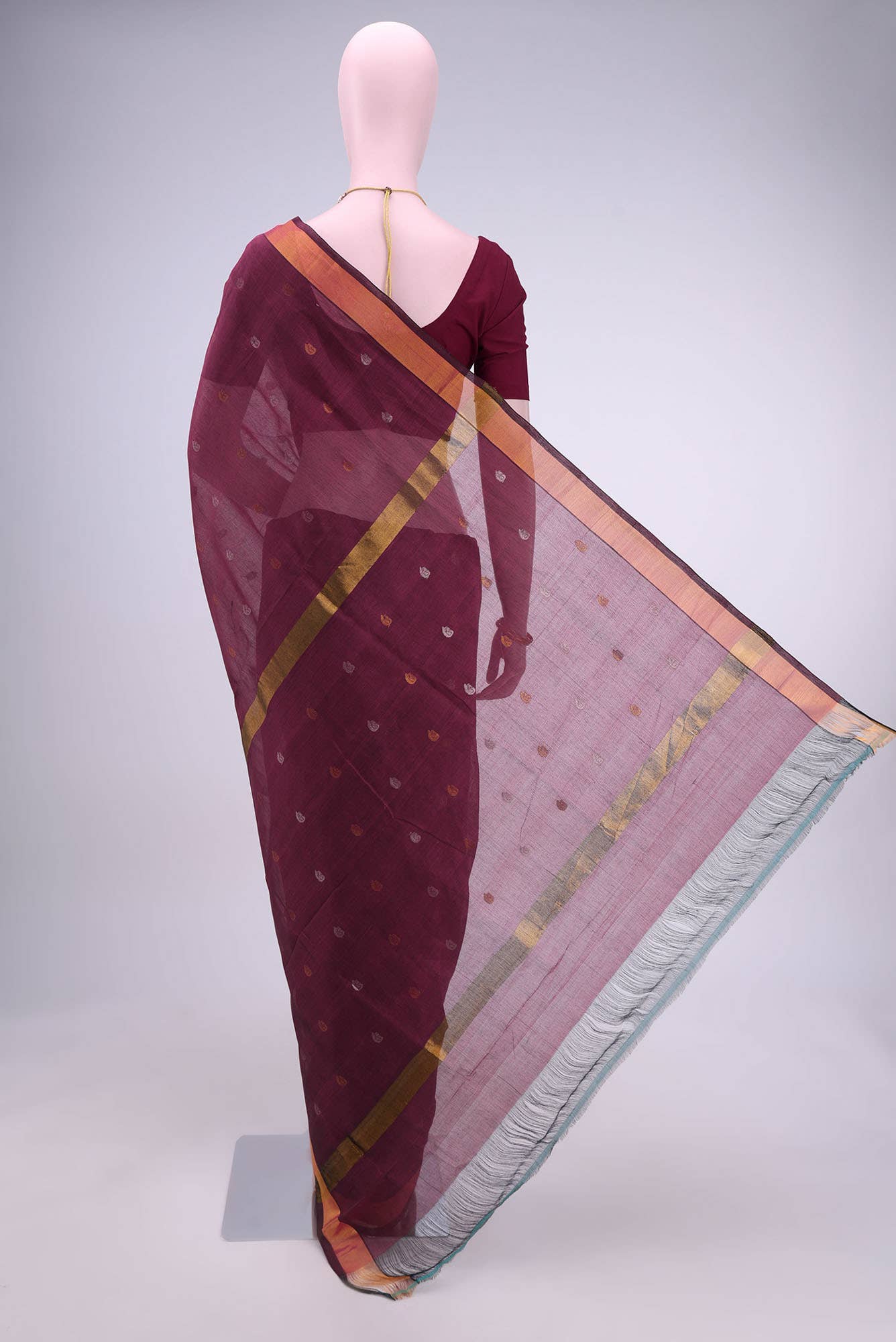 Maroon Uppada Silk Saree