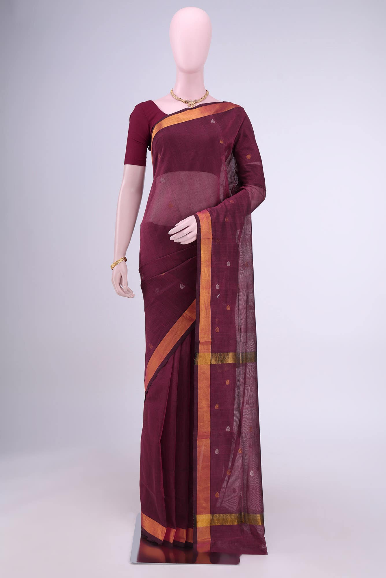 Maroon Uppada Silk Saree
