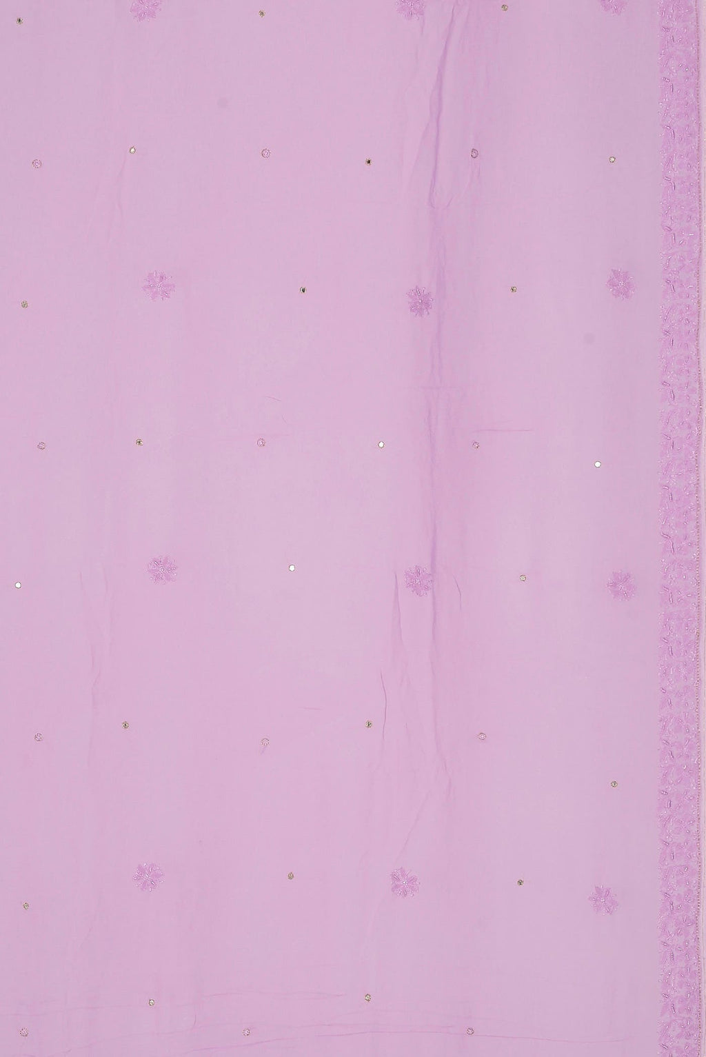 Rose pink Chikankari Georgette Saree