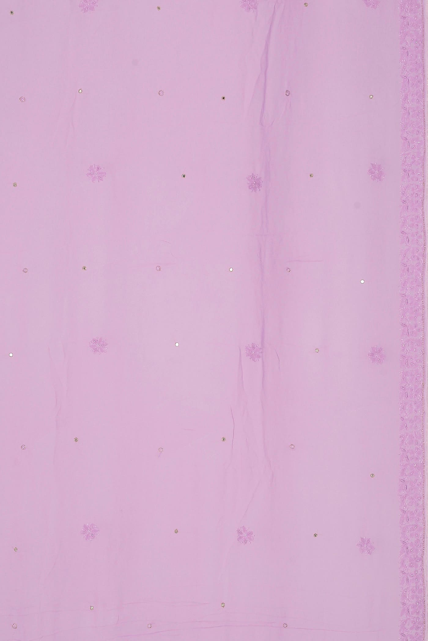 Rose pink Chikankari Georgette Saree