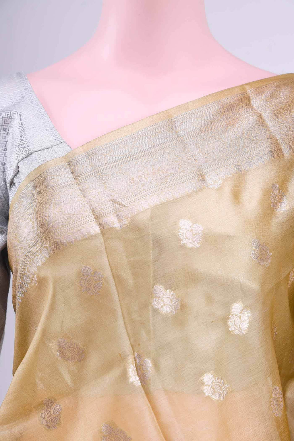 Beige Banarasi Saree