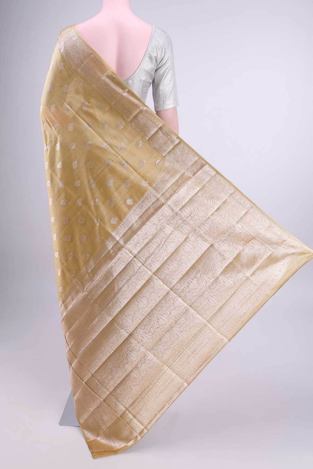 Beige Banarasi Saree