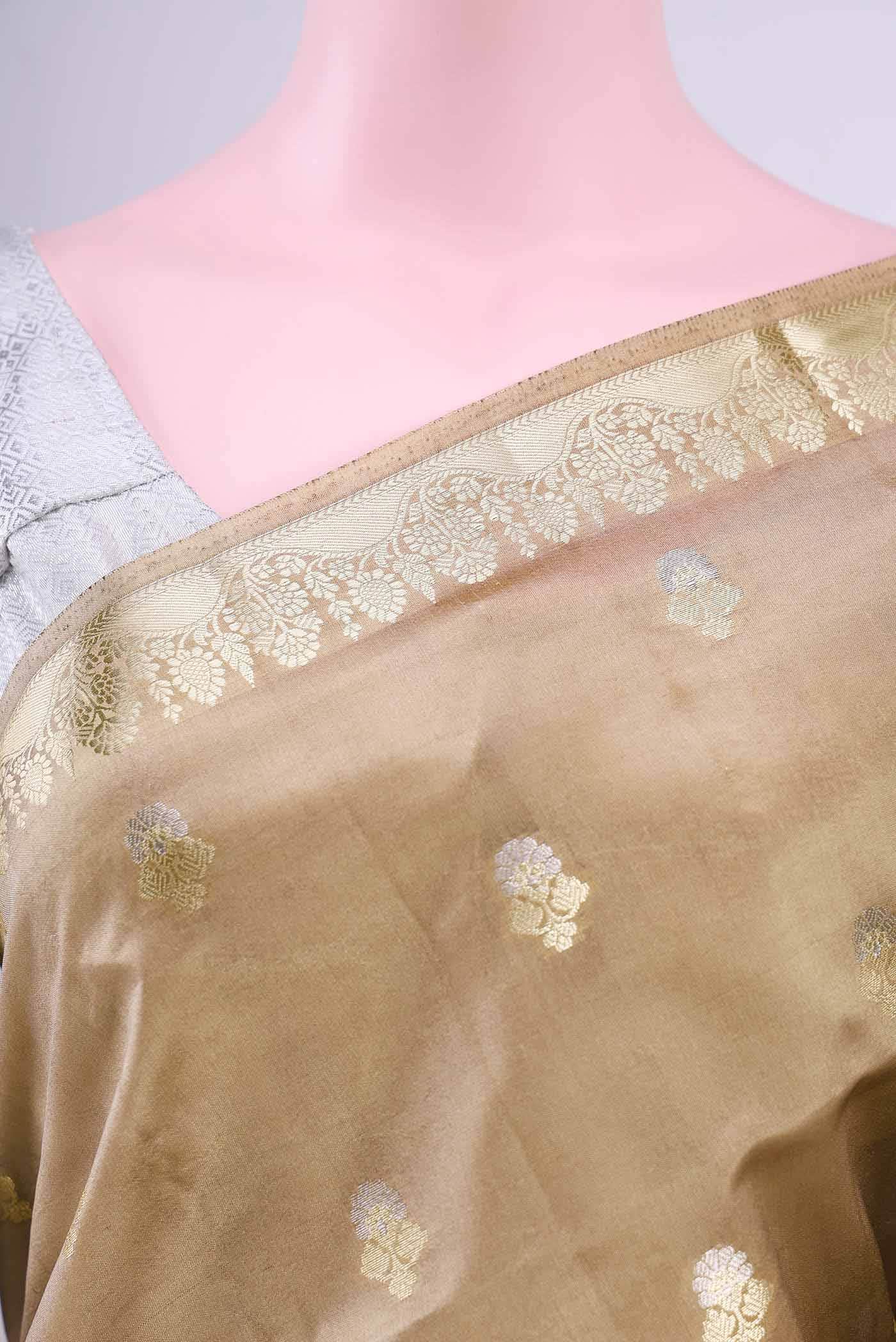 Beige Banarasi Saree