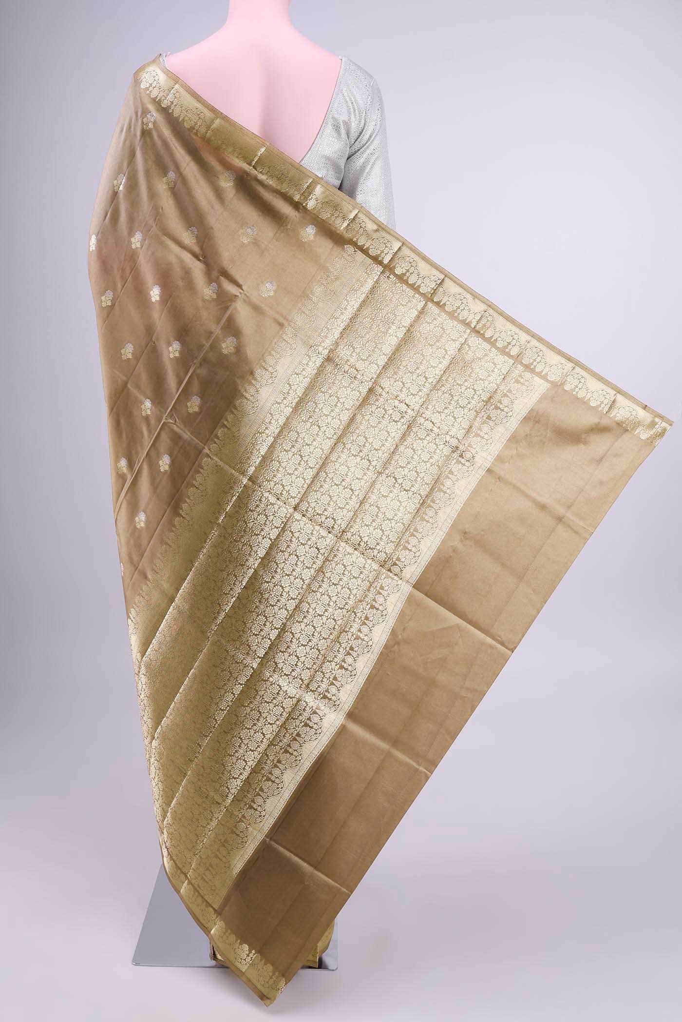 Beige Banarasi Saree