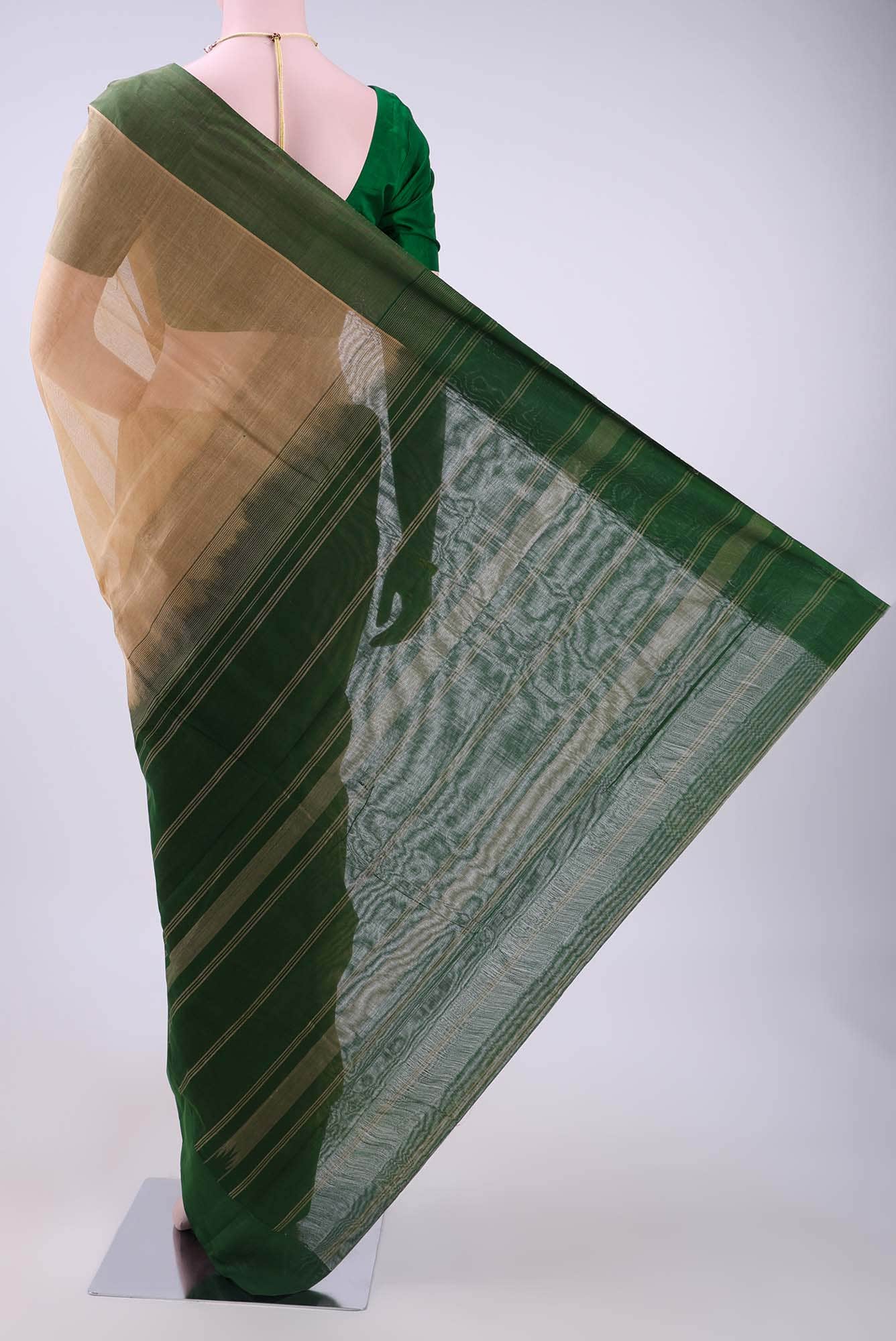Beige Kanchipuram Saree