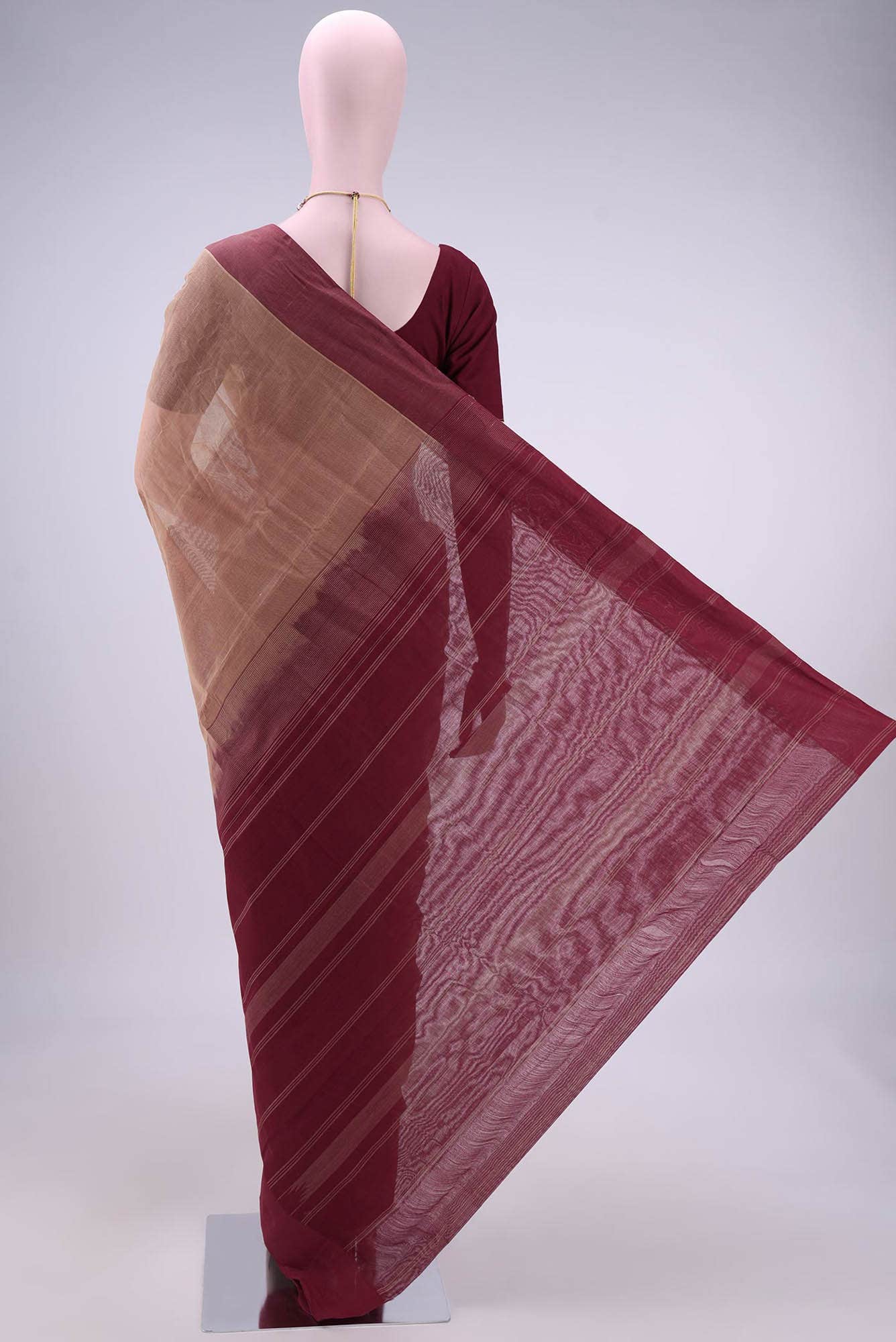 Beige Kanchi Cotton Saree