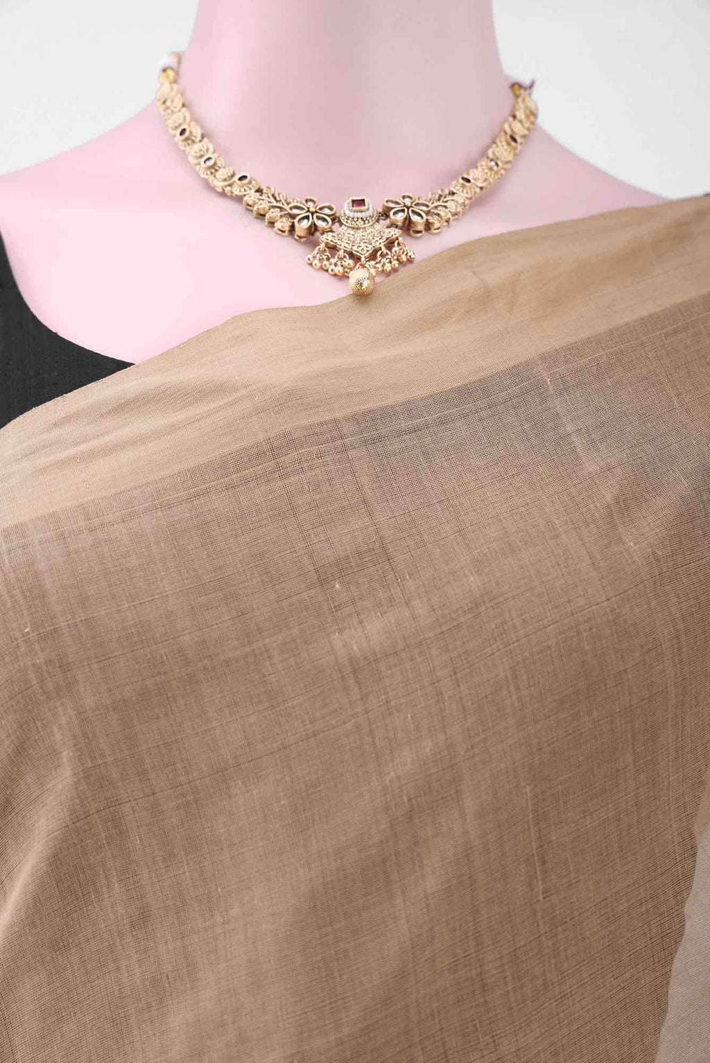 Beige Kanchipuram Saree