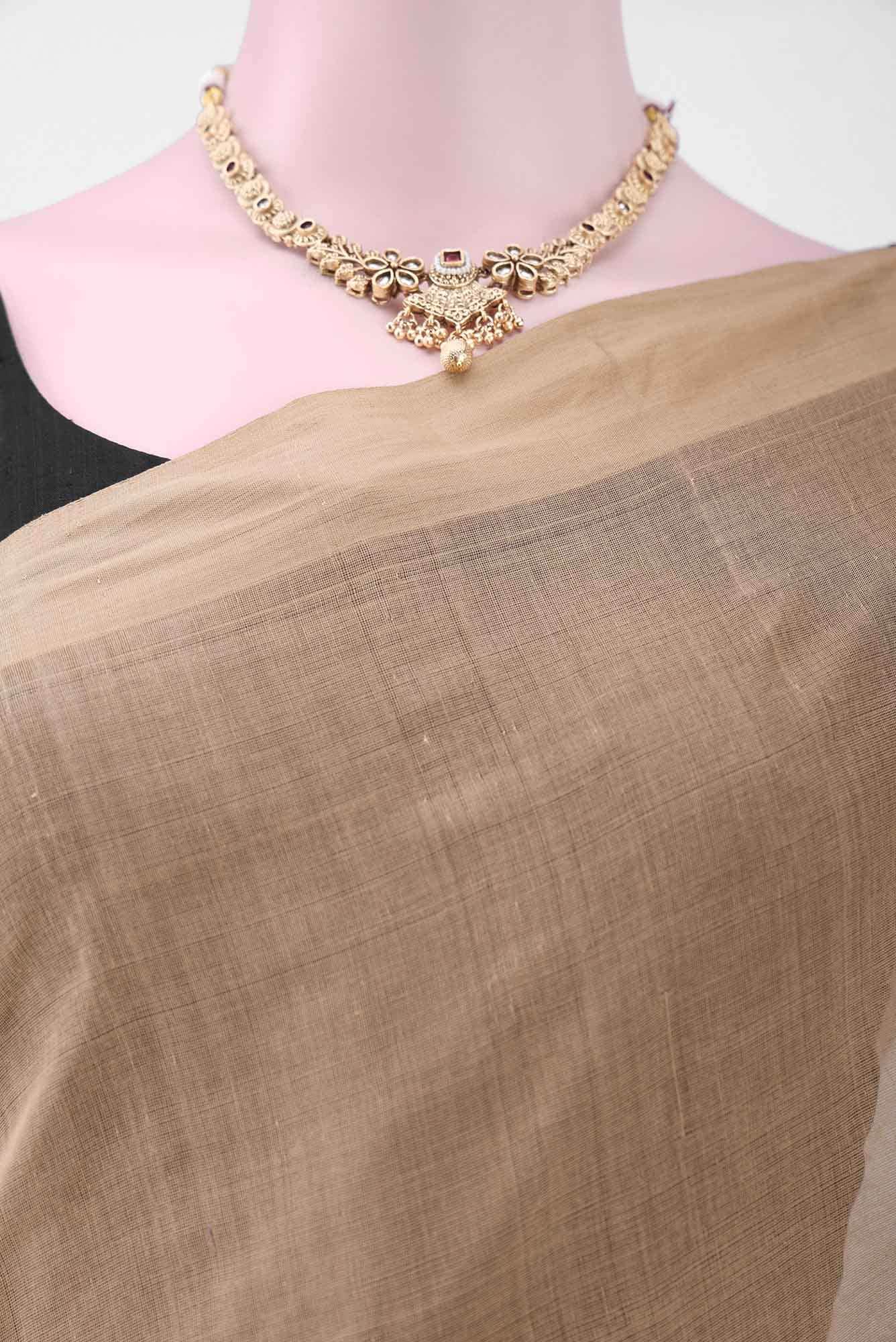 Beige Kanchipuram Saree