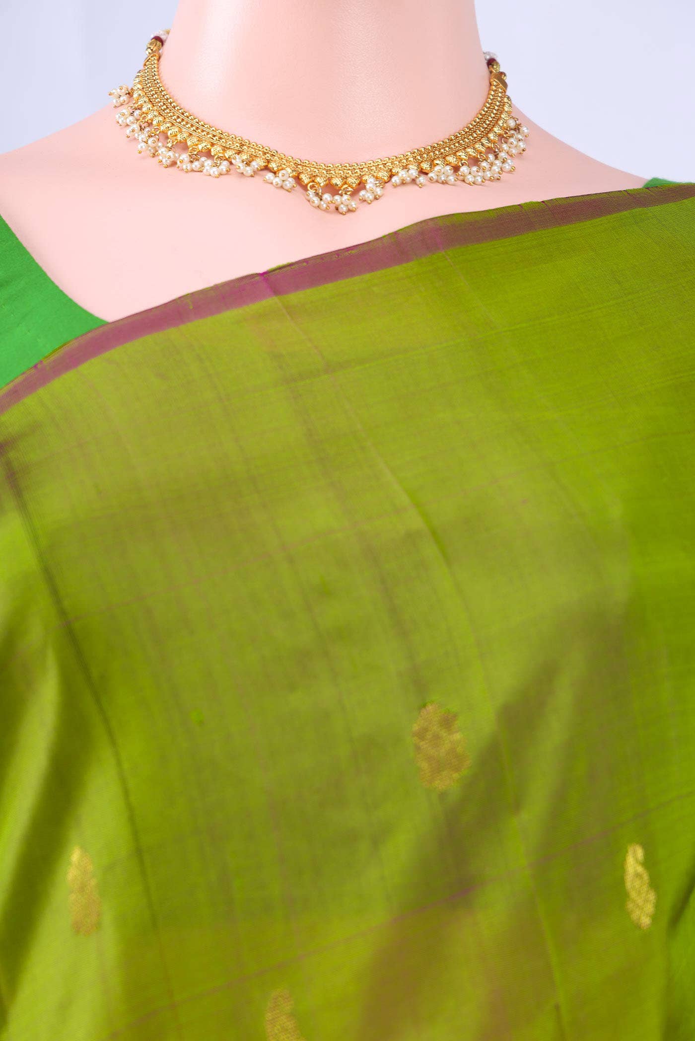 Light Green Kanchipuram Silk Saree