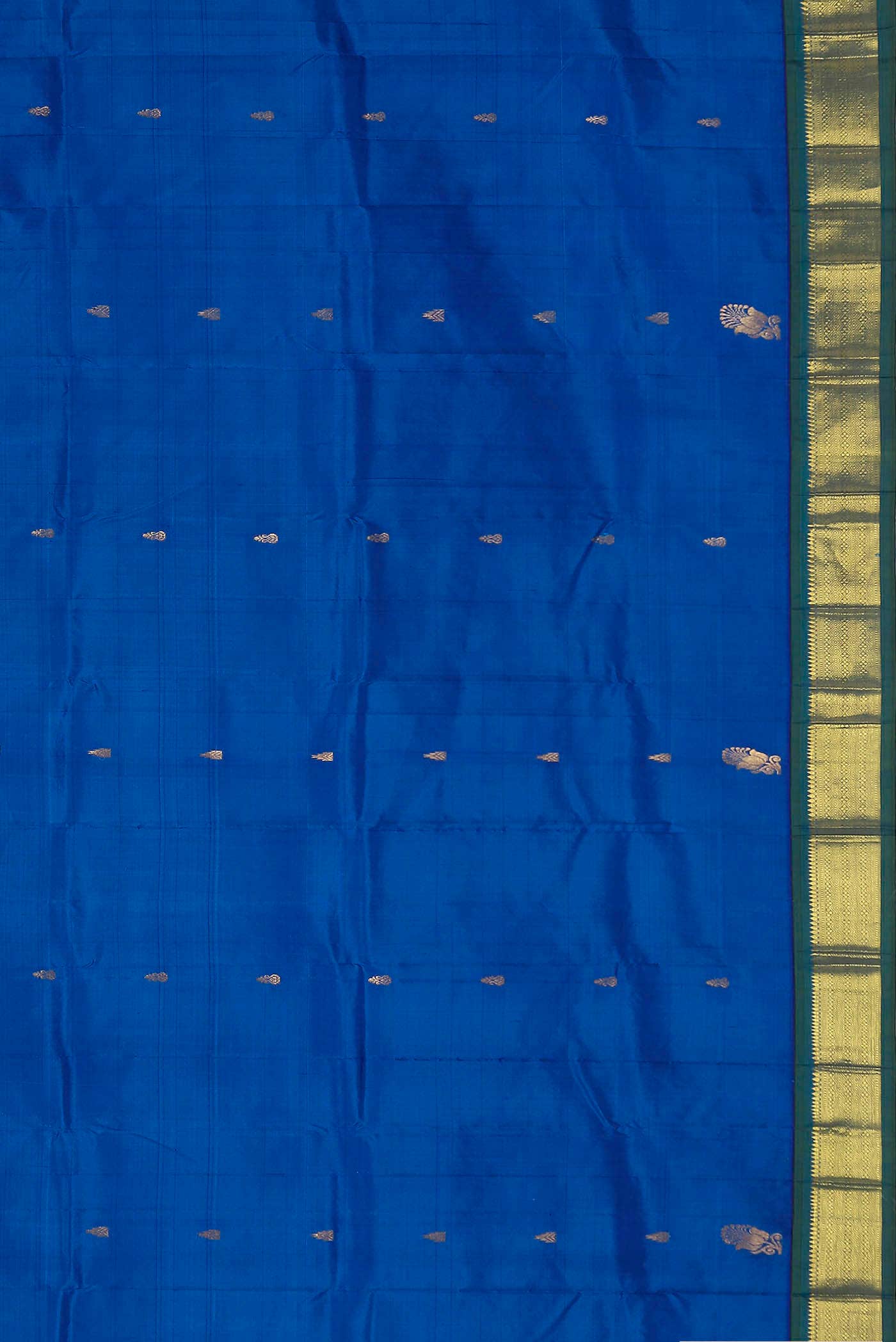 Blue Kanchipuram Silk Saree