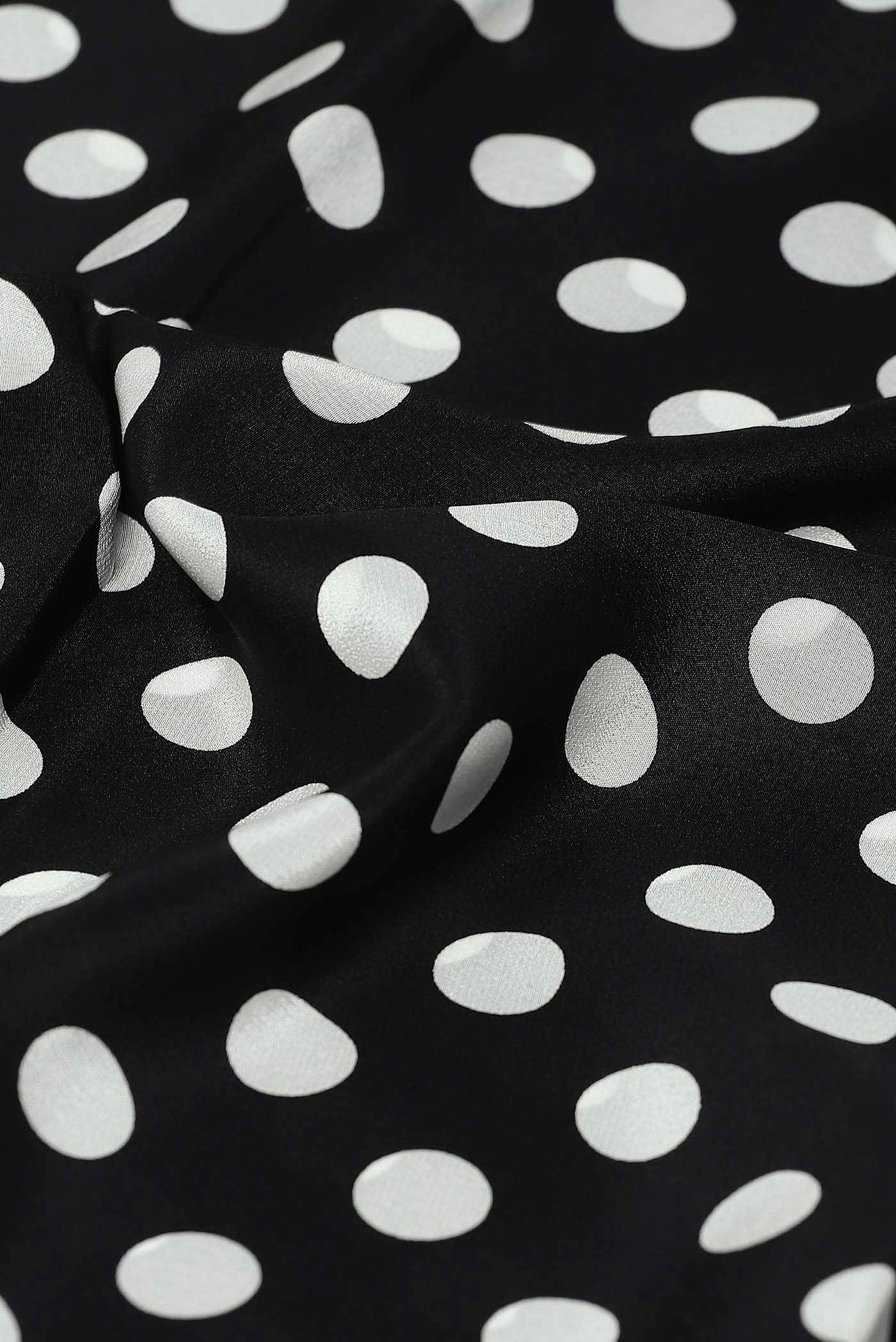 Black Crepe Saree