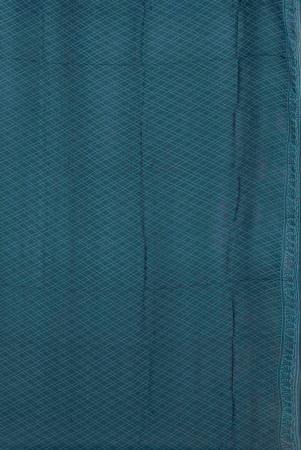Blue Crepe Saree