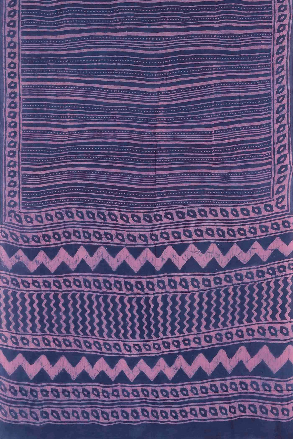 Blue Crepe Saree