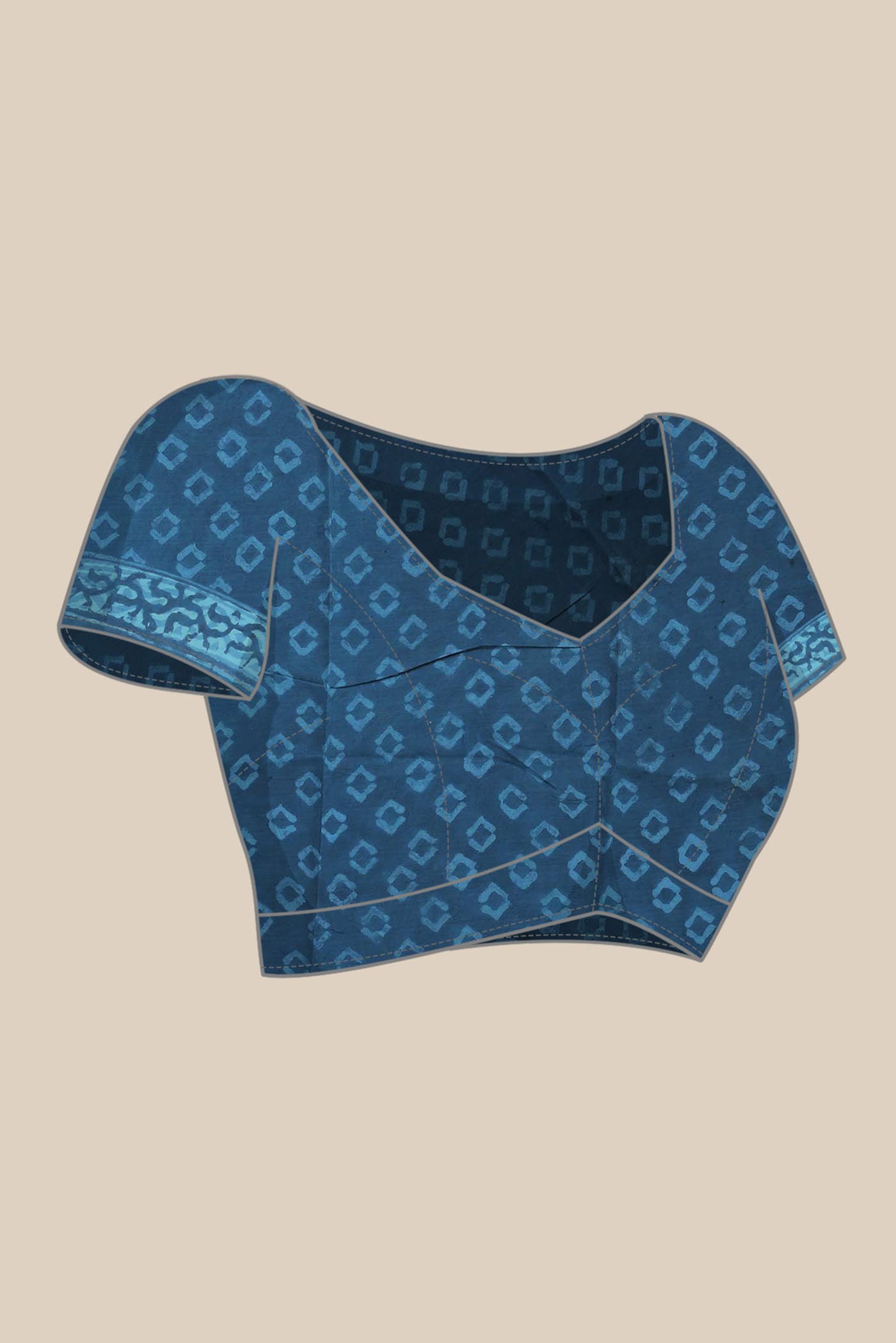 Blue Chiffon Saree