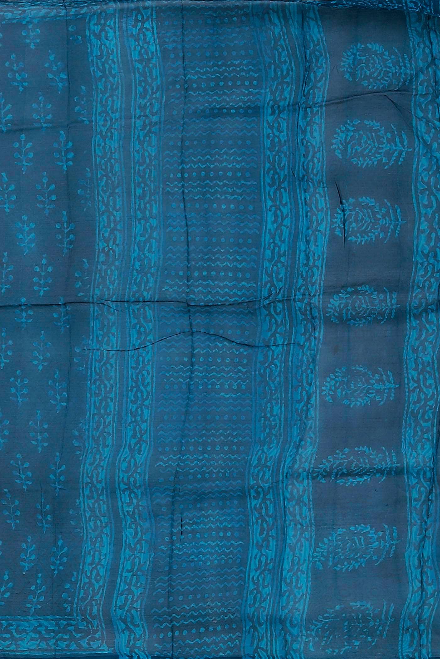 Blue Chiffon Saree