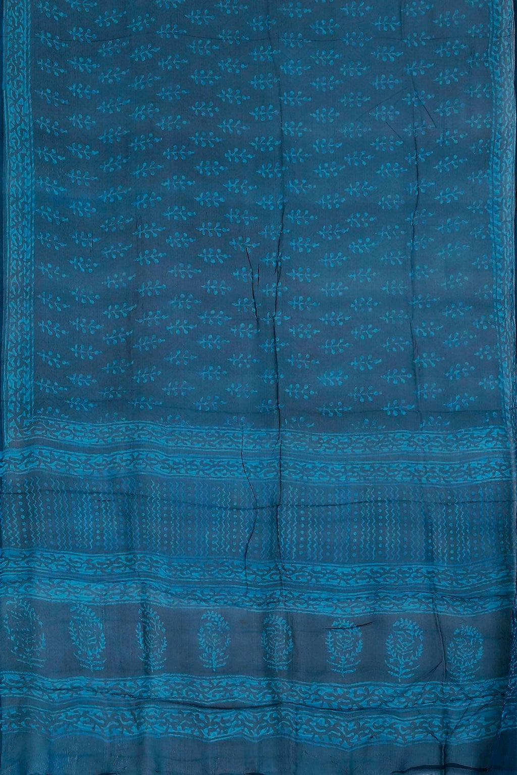 Blue Chiffon Saree