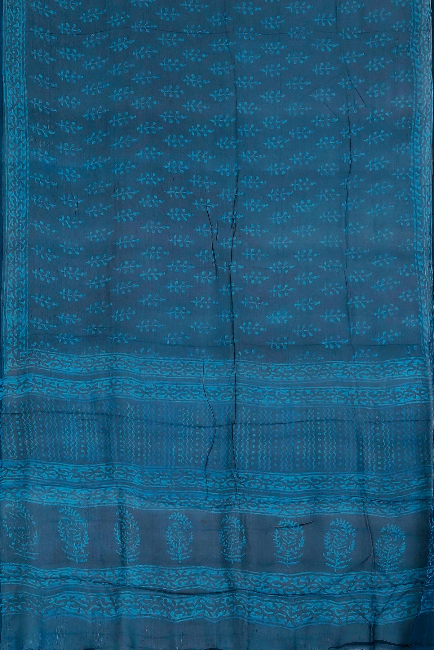 Blue Chiffon Saree