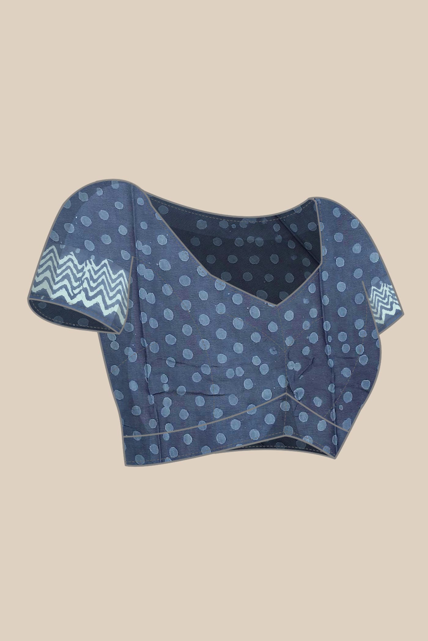 Blue Chiffon Saree