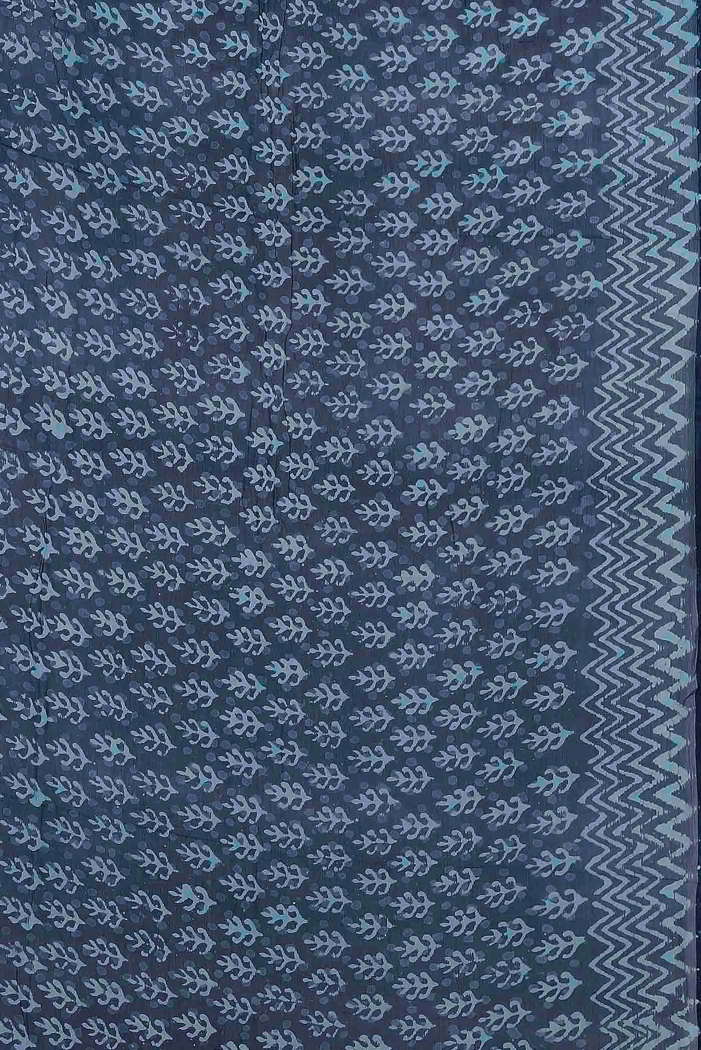 Blue Chiffon Saree