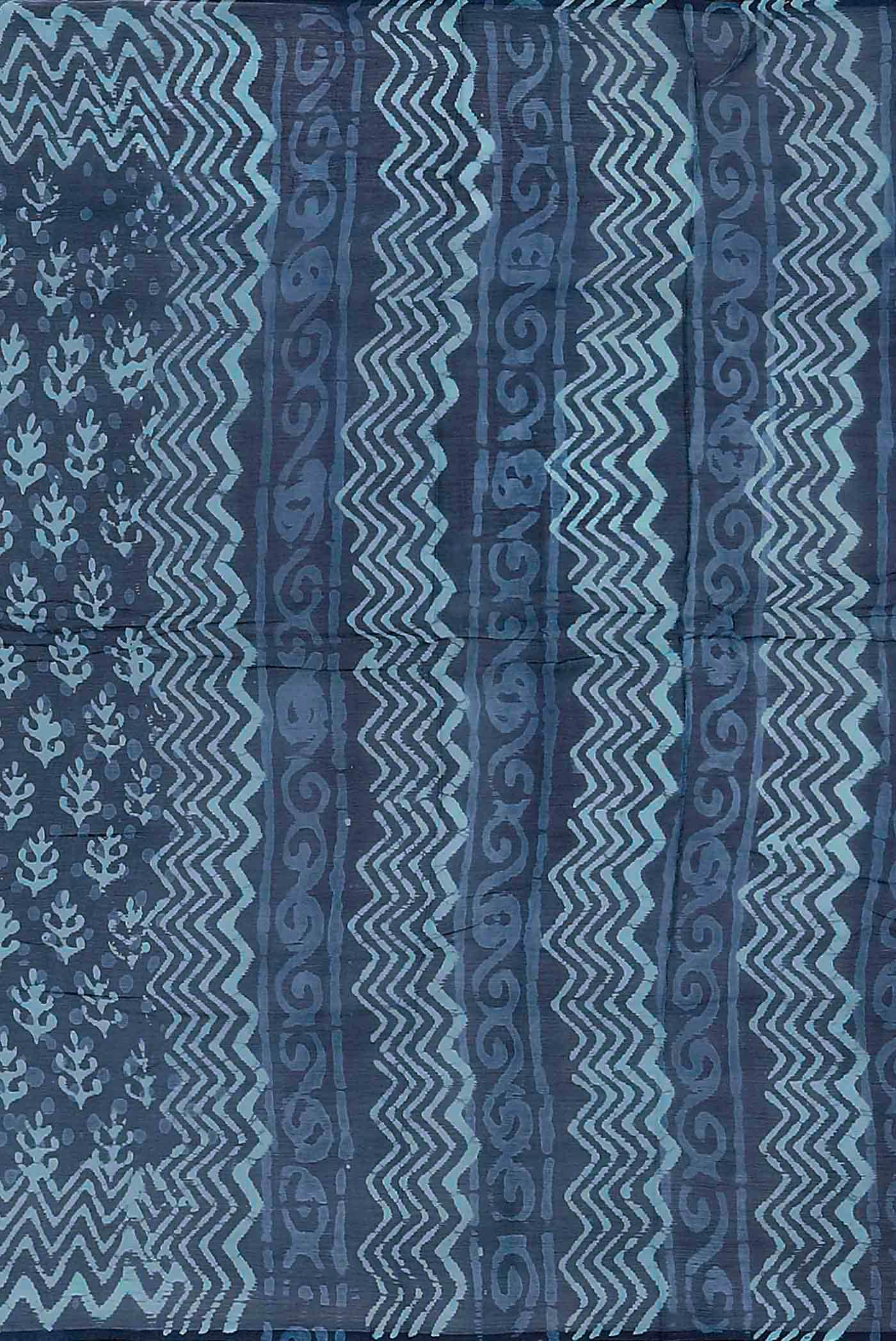 Blue Chiffon Saree