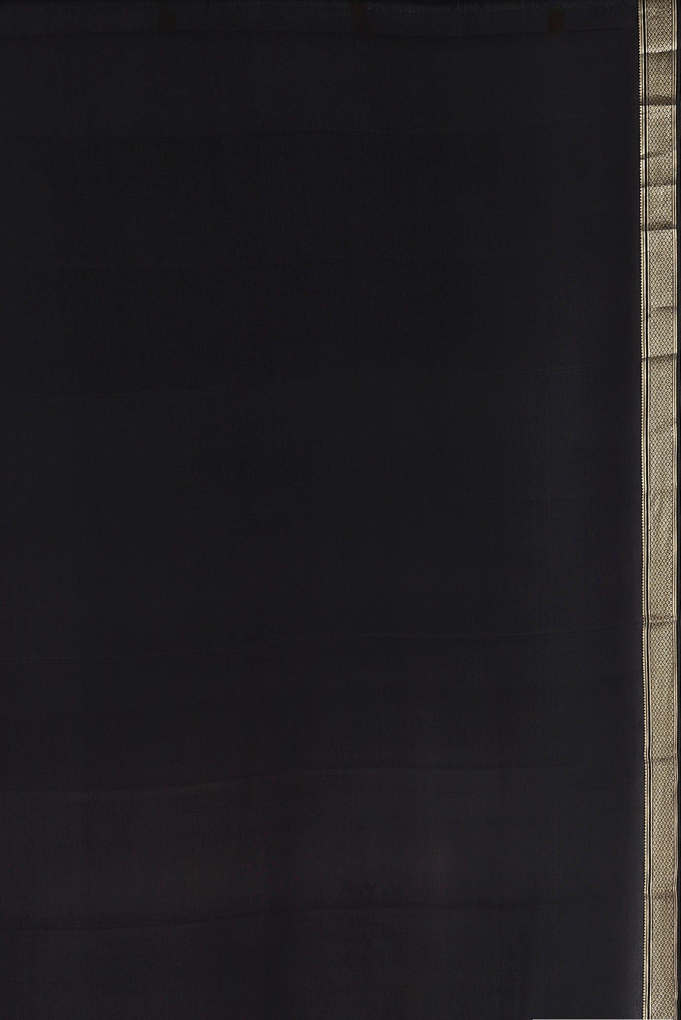 Black Mysore Crepe Saree